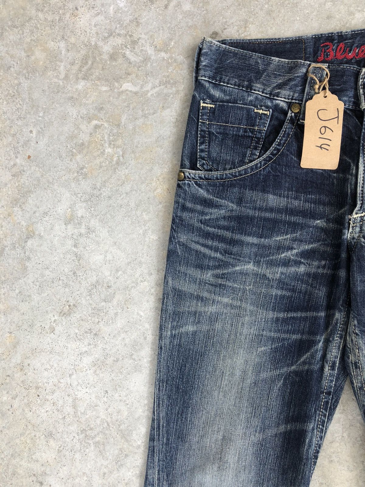 If Six Was Nine Japanese Edwin Blue Trip Flared Jeans Distressed Jeans Size US 32 / EU 48 - 6 Thumbnail