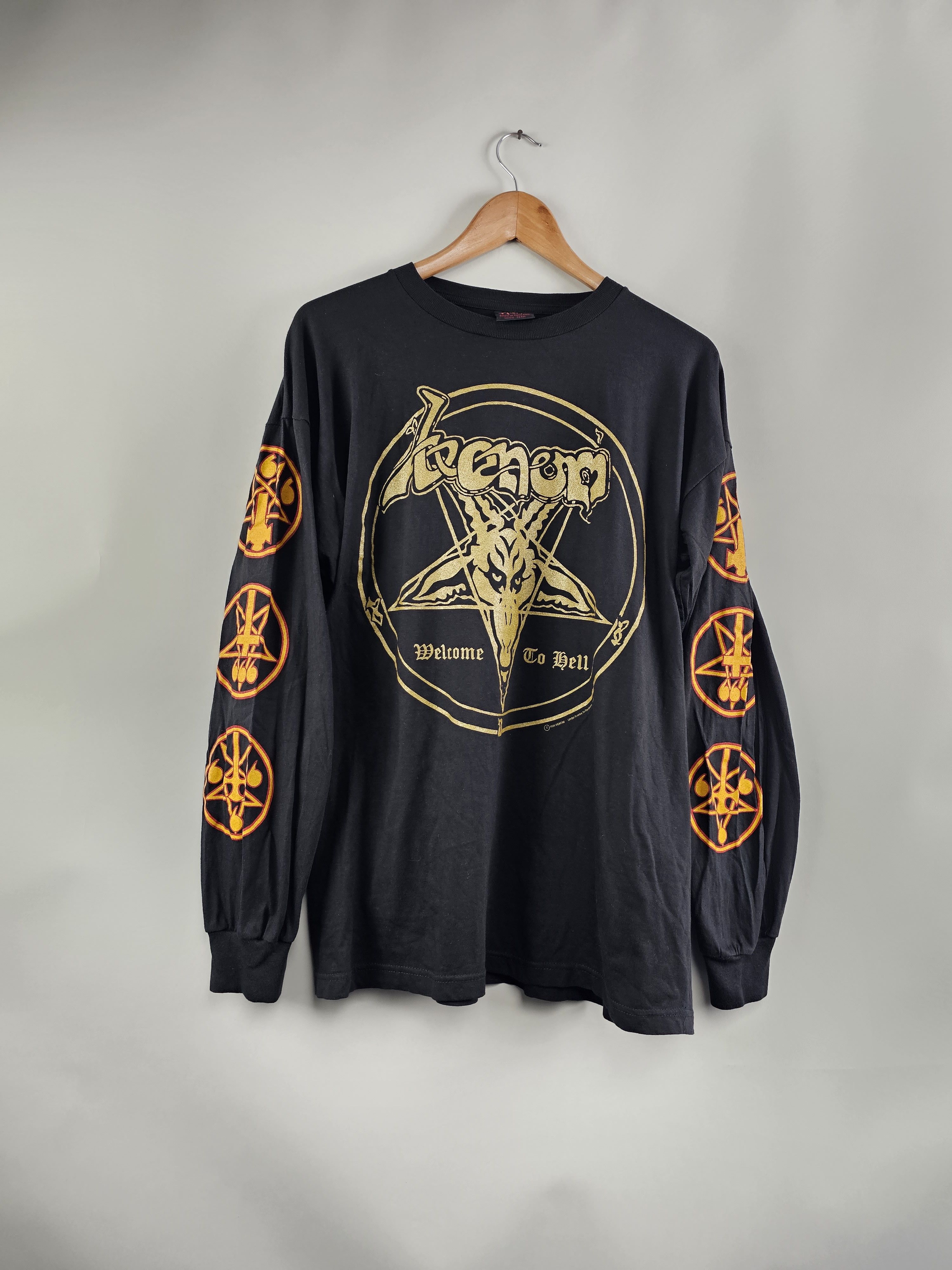 1995 Venom Long Sleeve Welcome To Hell Black metal 90s
