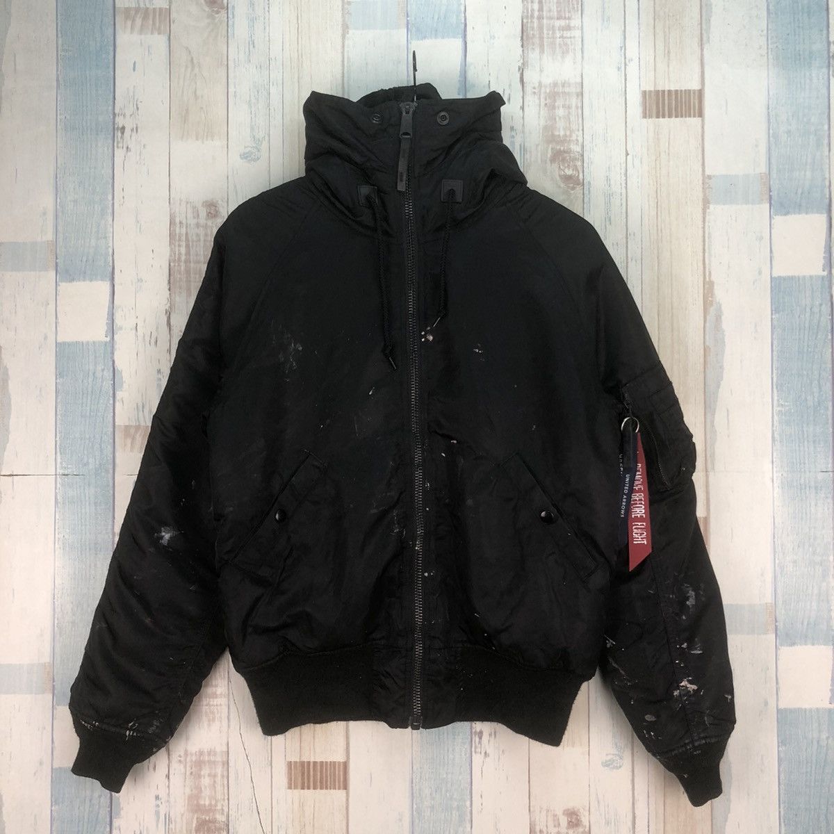 Alpha Industries Vintage Alpha Industries Bomber Jacket Rare Style Size US M / EU 48-50 / 2 - 1 Thumbnail
