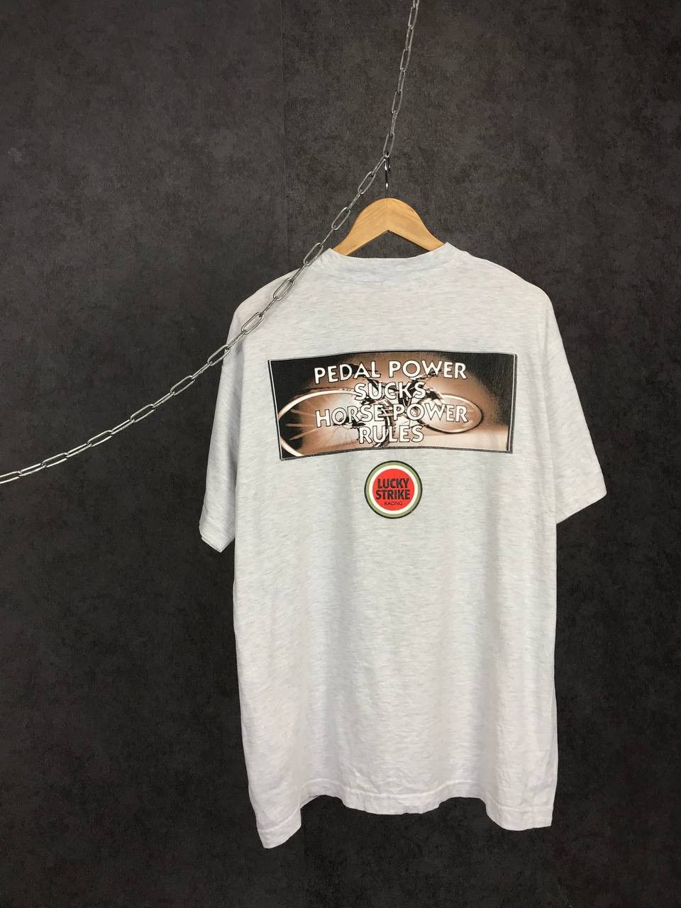 Vintage Lucky Strike racing American vintage overprinted tee Size US L / EU 52-54 / 3 - 1 Thumbnail