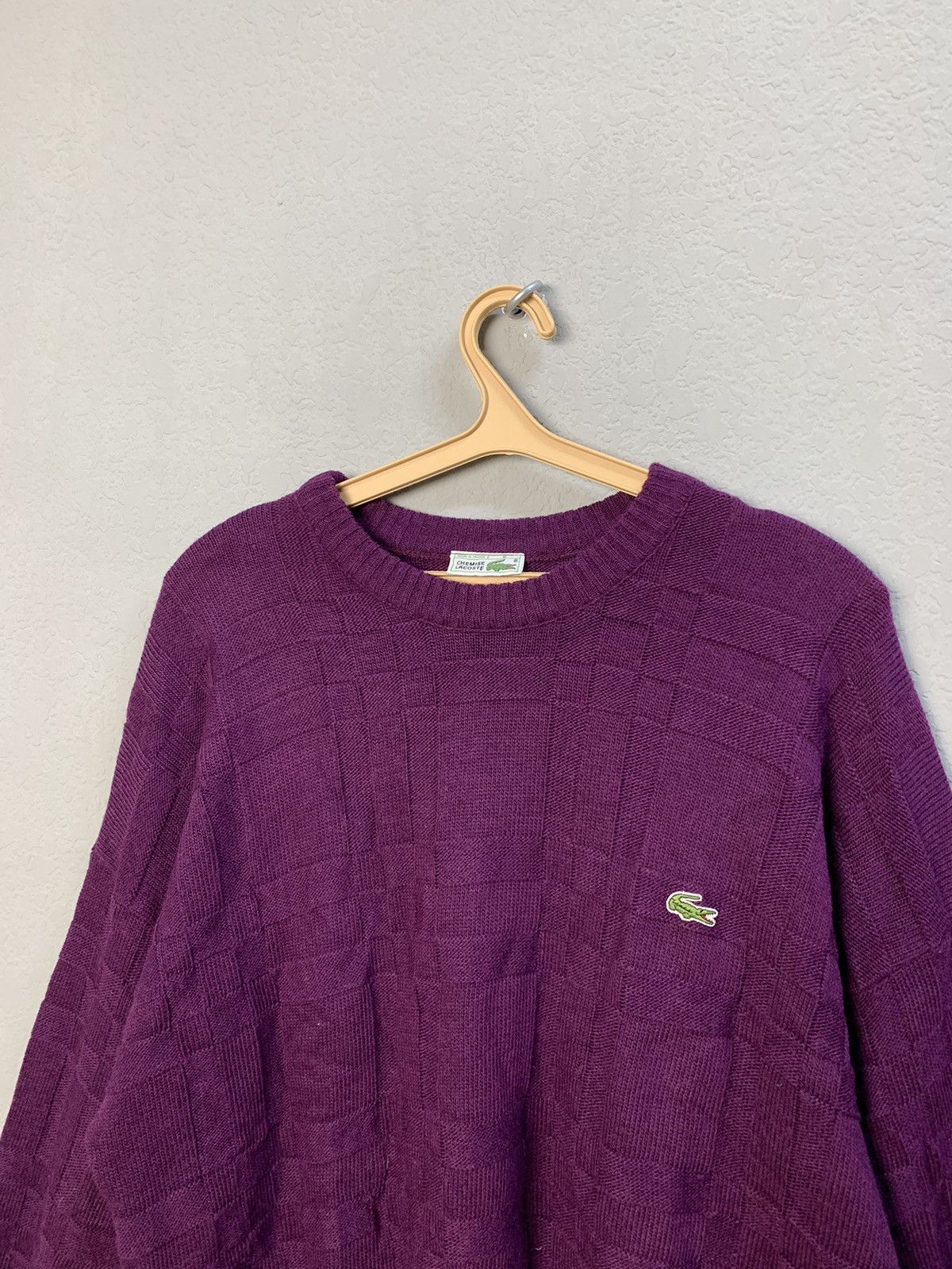 Japanese Brand Vintage Chemise Lacoste Knitwear Wool Sweater Size XL 90s Size US XL / EU 56 / 4 - 5 Thumbnail