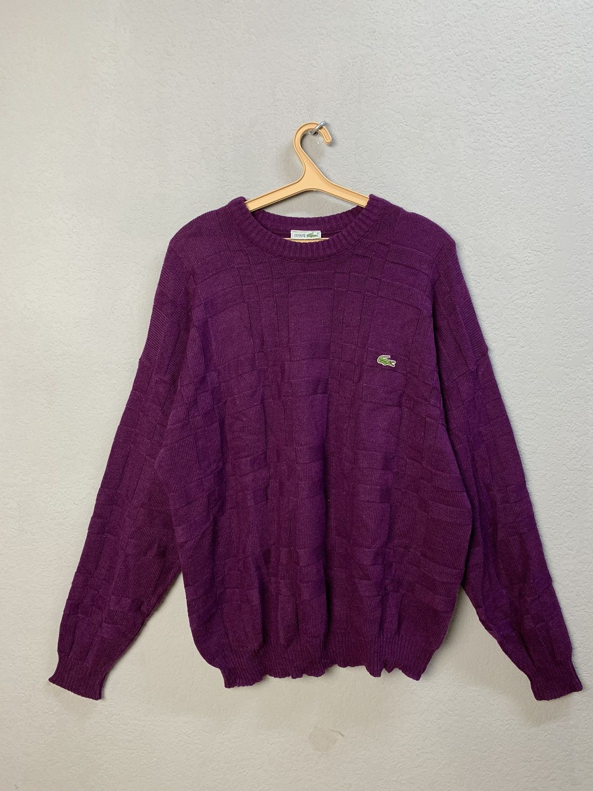 Japanese Brand Vintage Chemise Lacoste Knitwear Wool Sweater Size XL 90s Size US XL / EU 56 / 4 - 4 Thumbnail