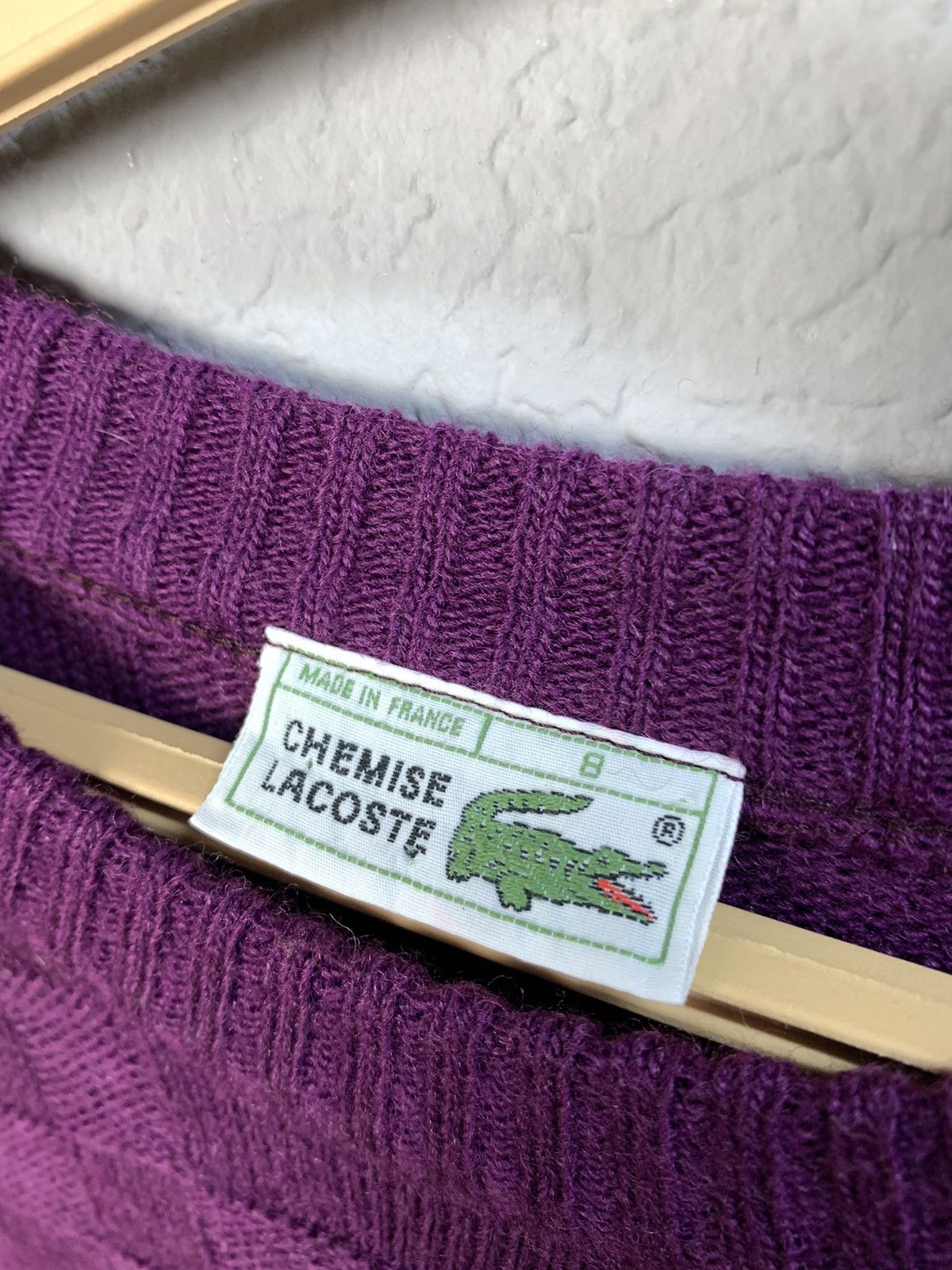 Japanese Brand Vintage Chemise Lacoste Knitwear Wool Sweater Size XL 90s Size US XL / EU 56 / 4 - 7 Thumbnail
