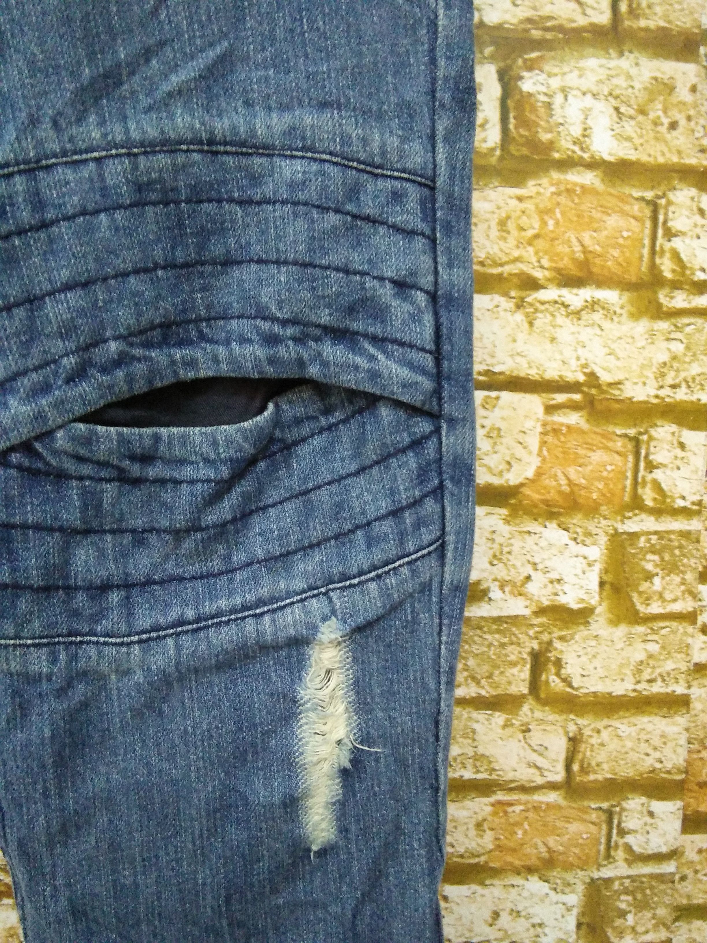 Japanese Brand JPEGG BIKERS JEANS DISTRESSED DENIM JAPAN WAIST 32 (A767) Size US 32 / EU 48 - 2 Thumbnail
