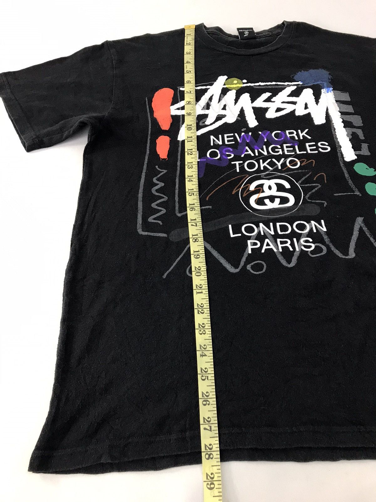 Stussy × Vintage Stussy World Tour City Tee T-shirt Big Printed Size US L / EU 52-54 / 3 - 11 Thumbnail