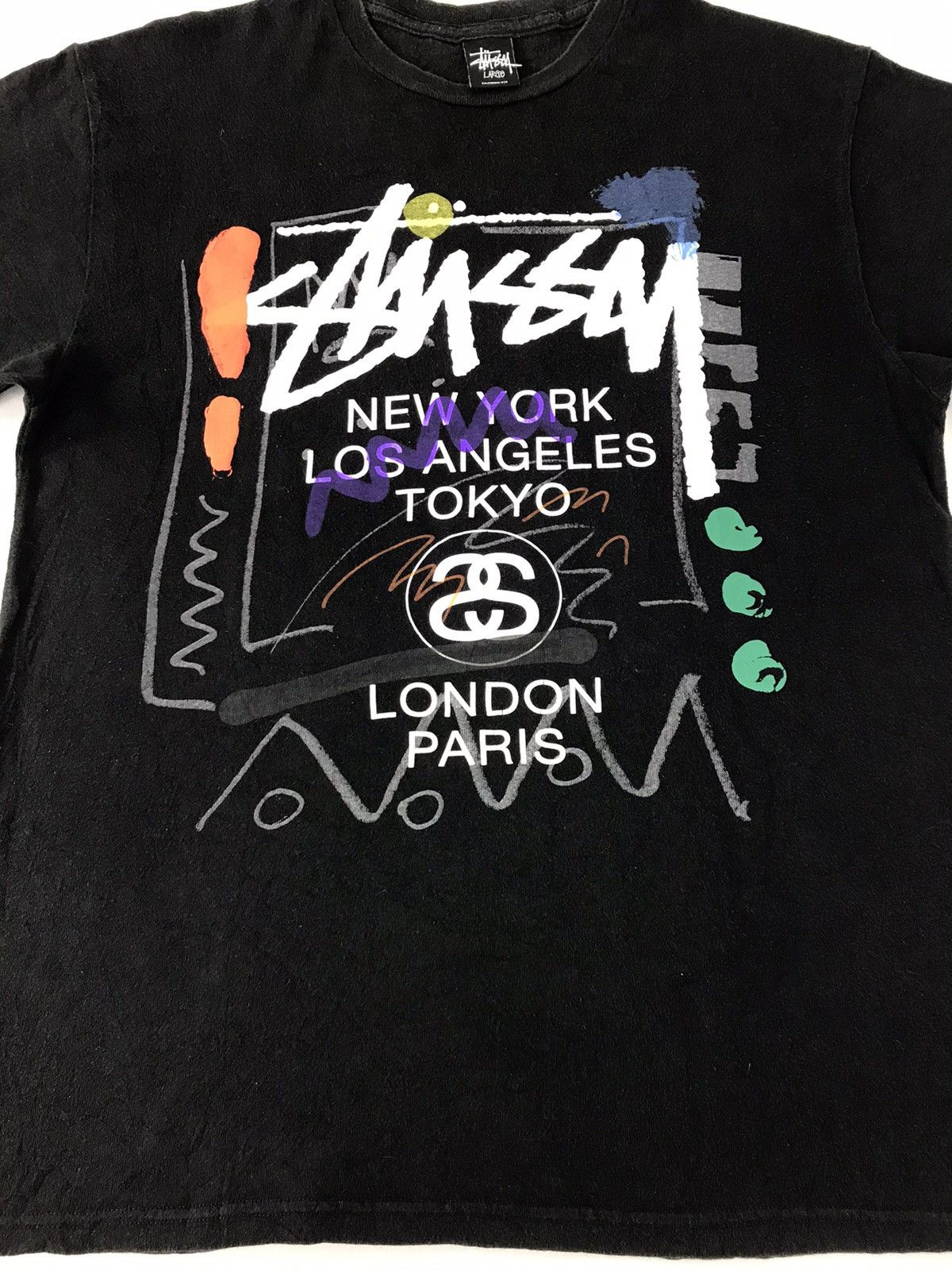 Stussy × Vintage Stussy World Tour City Tee T-shirt Big Printed Size US L / EU 52-54 / 3 - 3 Thumbnail