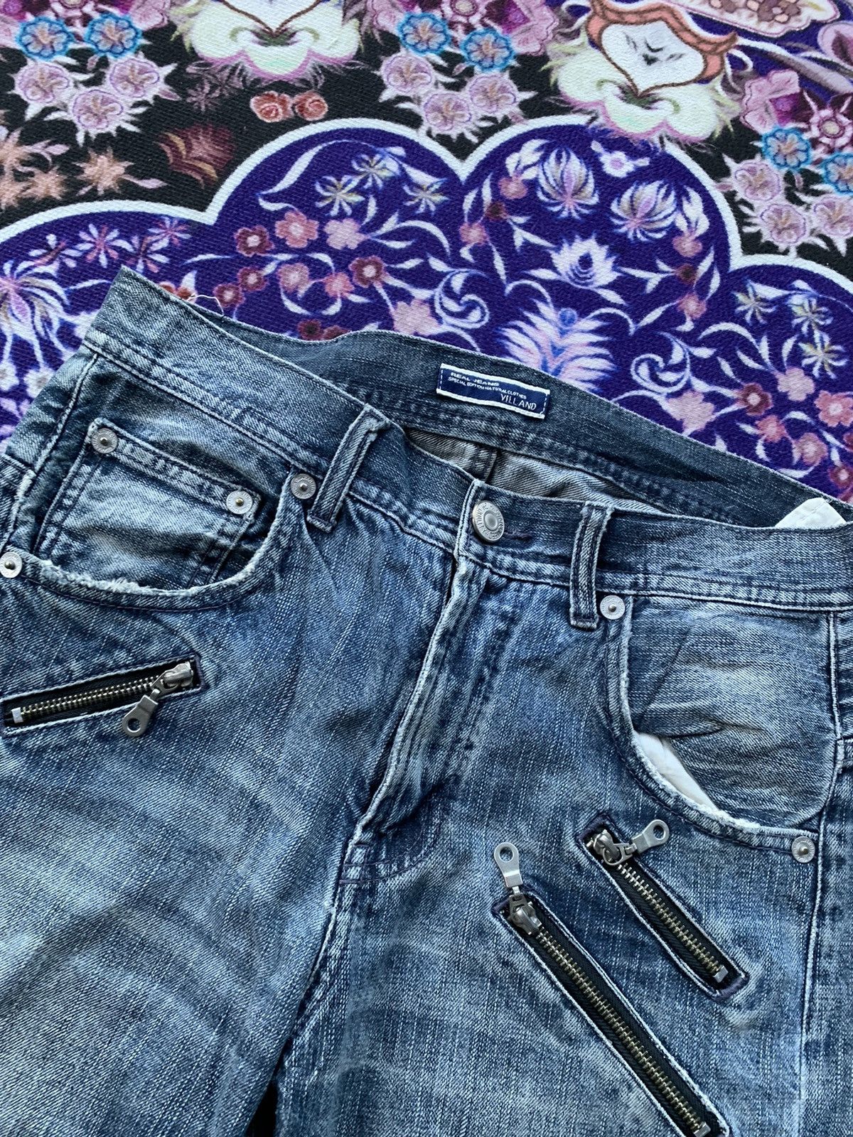 If Six Was Nine Villand Faded Wash Denim Size US 32 / EU 48 - 7 Thumbnail