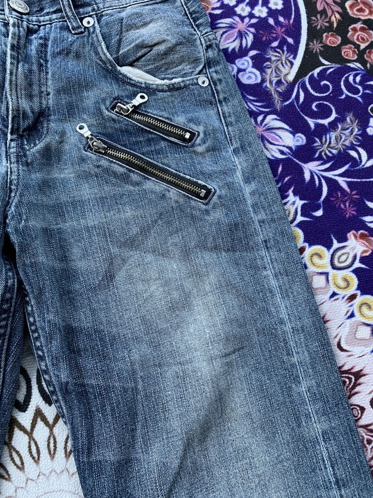 If Six Was Nine Villand Faded Wash Denim Size US 32 / EU 48 - 6 Thumbnail