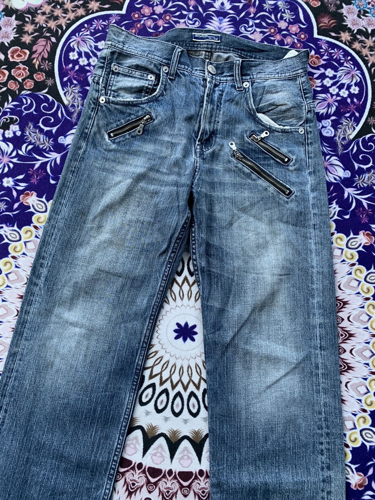 If Six Was Nine Villand Faded Wash Denim Size US 32 / EU 48 - 4 Thumbnail