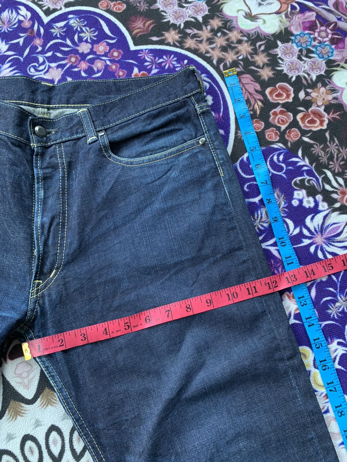 If Six Was Nine Urban Research Indigo Denim Size US 35 - 11 Thumbnail