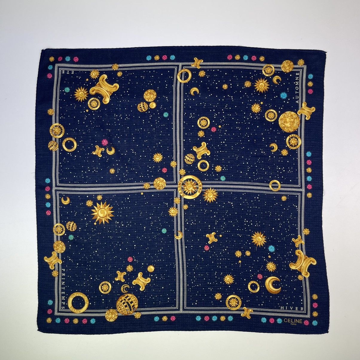 Celine CELINE BANDANA HANDKERCHIEF NECKERCHIEF TURBAN HEADBAND Size ONE SIZE - 3 Thumbnail