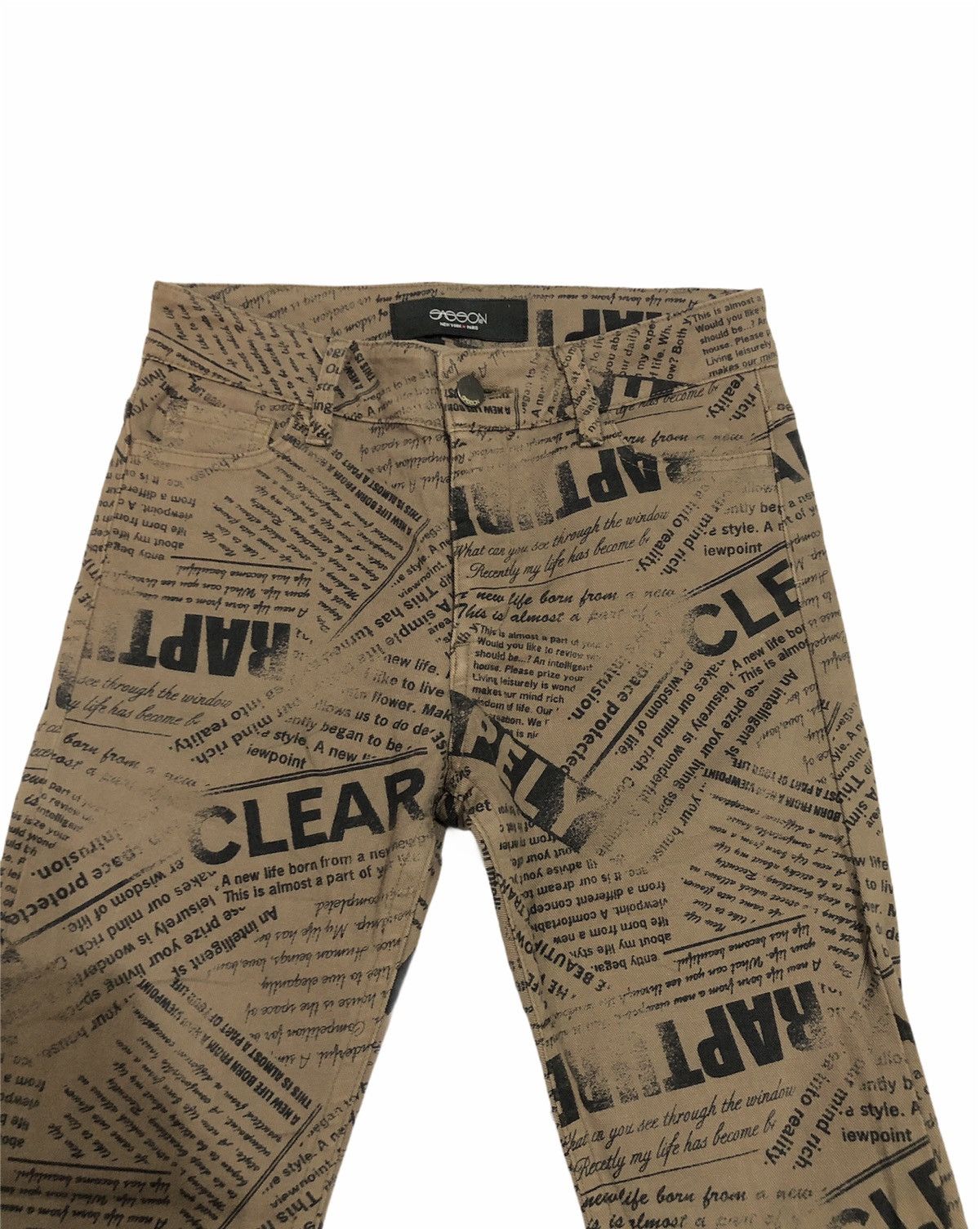 Japanese Brand Sasson New York Paris Full Print Pants Size US 28 / EU 44 - 2 Thumbnail