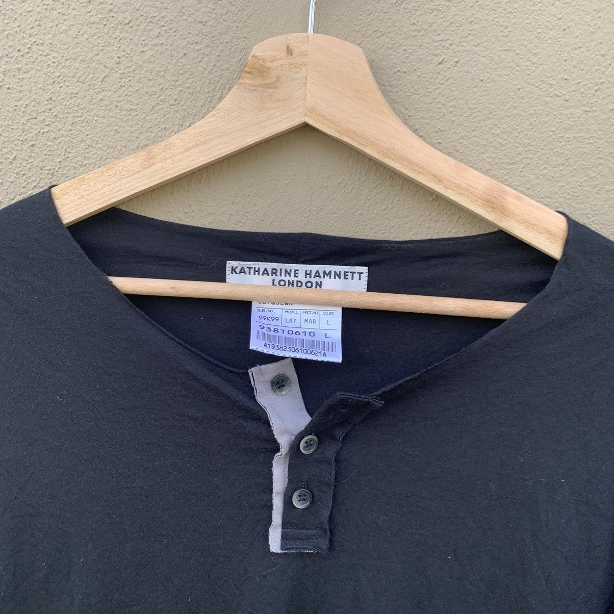 Katharine Hamnett London Katharine Hamnett London Cut Sewn Distressed Tshirt Size US M / EU 48-50 / 2 - 2 Thumbnail
