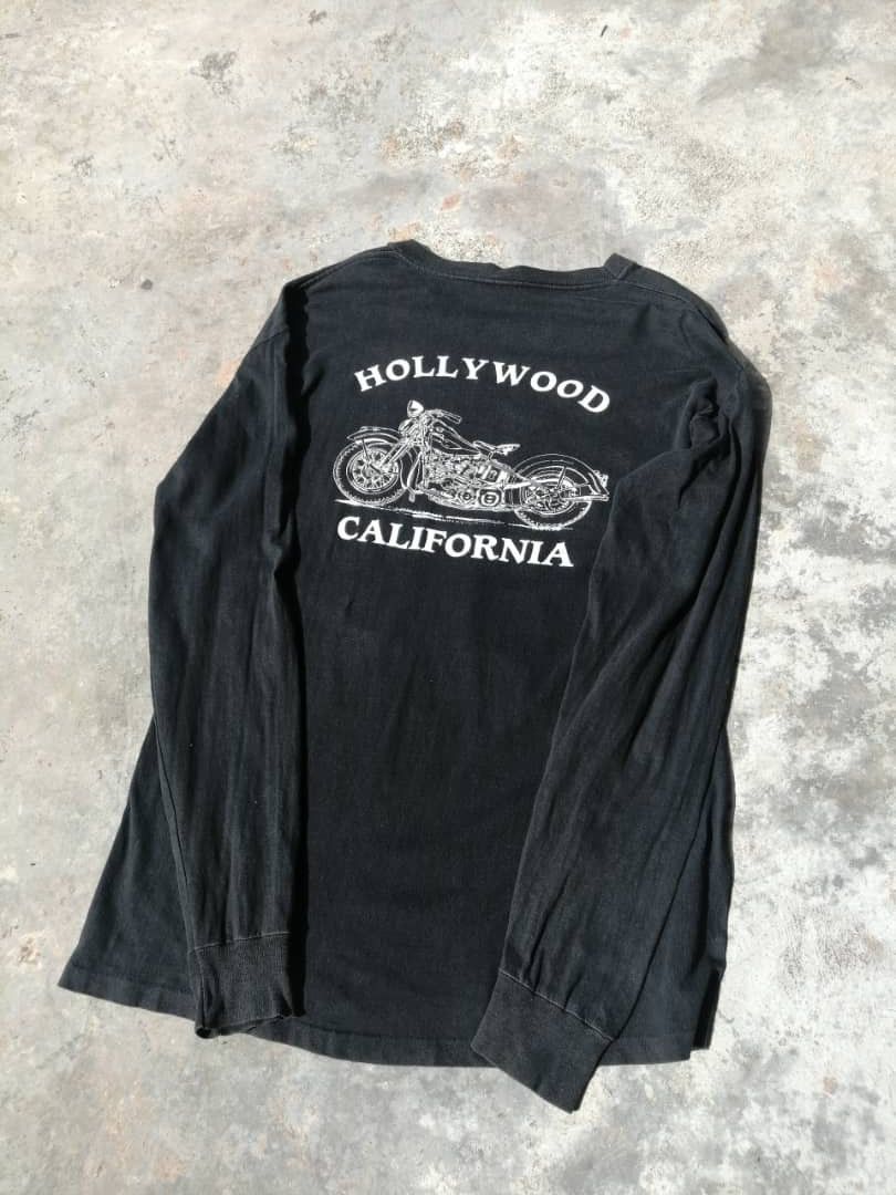 Harley Davidson × Vintage Vintage 3D Emblem 90s Harley Davidson Long Sleeve T-Shirt Size US L / EU 52-54 / 3 - 4 Thumbnail