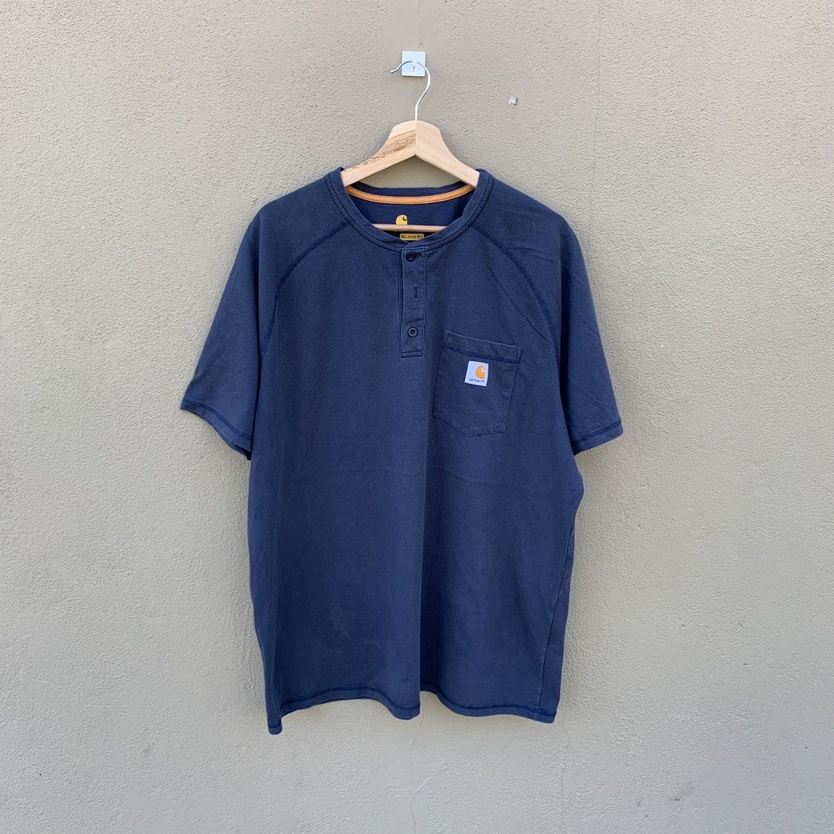 Thrashed Faded Carhartt button Tshirt