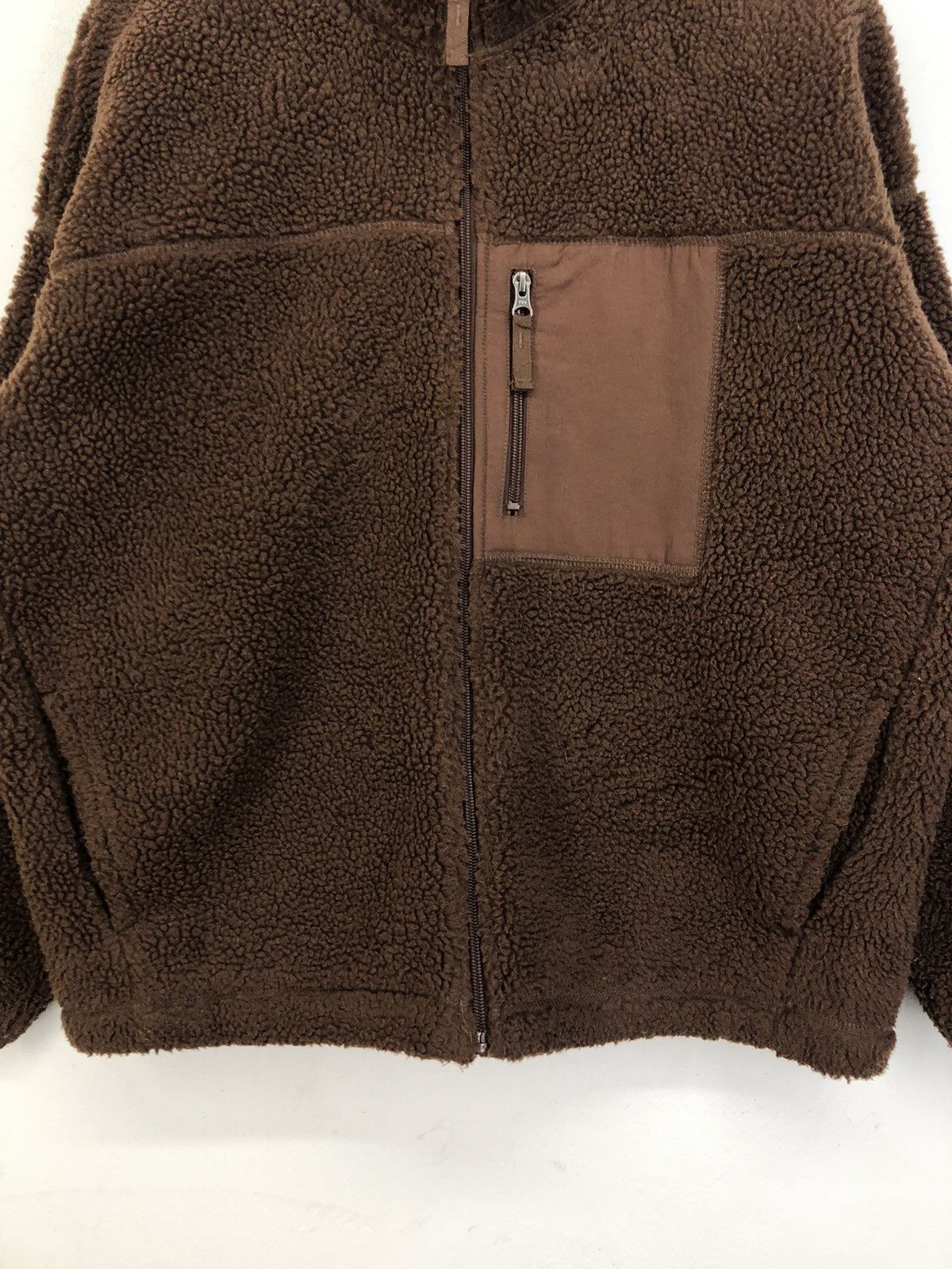 GU Japanese Gu Deep Pile Fleece Brown Jacket Size US XL / EU 56 / 4 - 7 Thumbnail