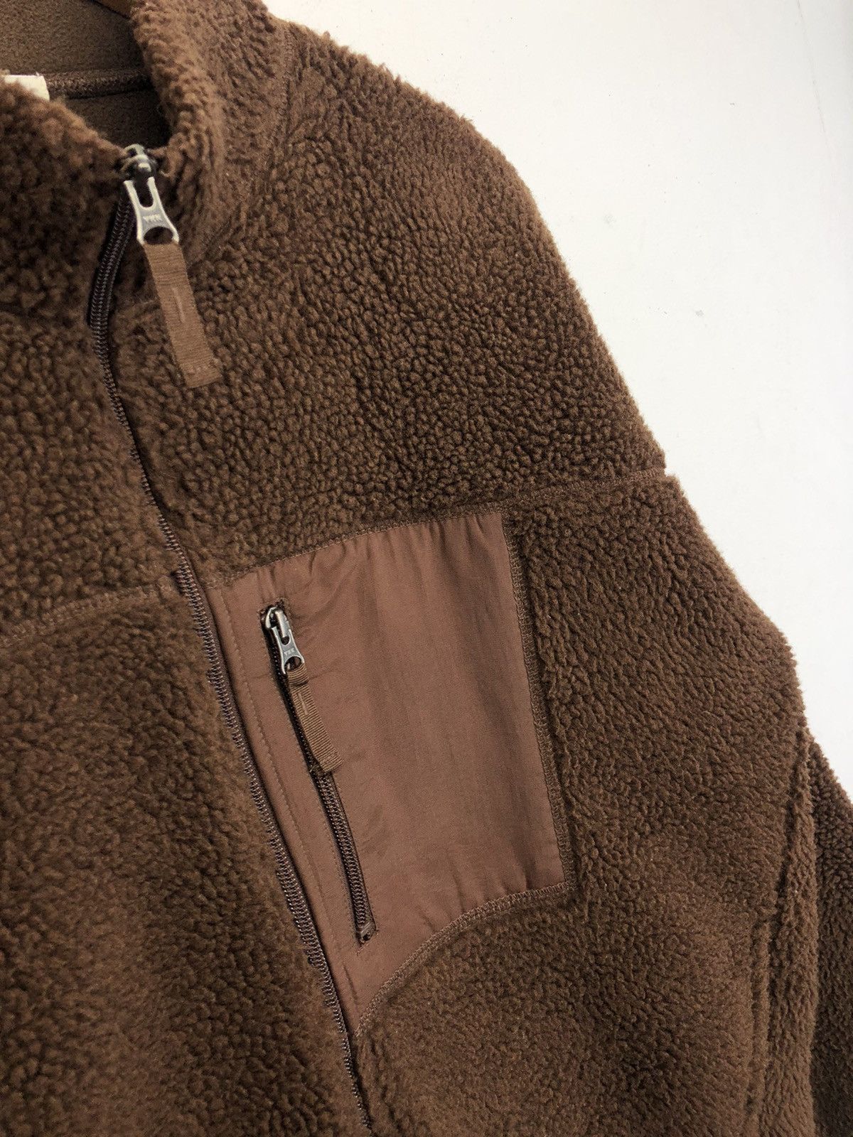 GU Japanese Gu Deep Pile Fleece Brown Jacket Size US XL / EU 56 / 4 - 5 Thumbnail