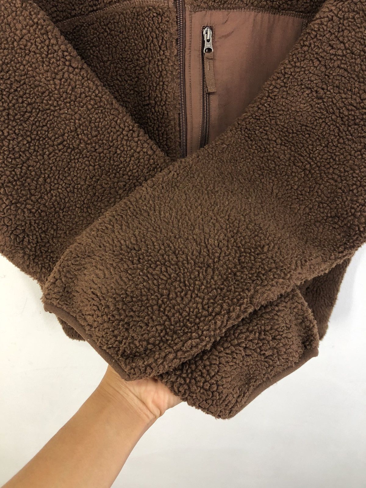 GU Japanese Gu Deep Pile Fleece Brown Jacket Size US XL / EU 56 / 4 - 8 Thumbnail