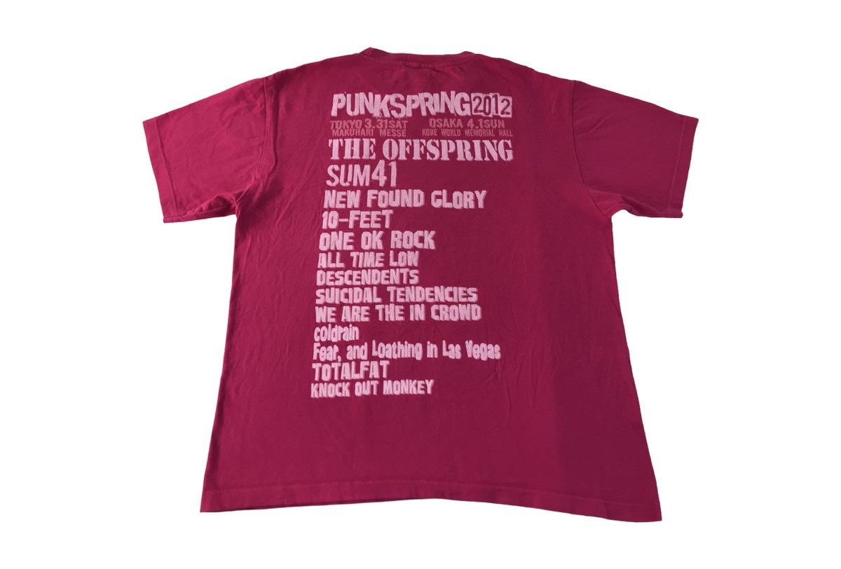 Band Tees Punk Spring Japan Tour 12 Band List Skull Logo Tee K1198j Size US L / EU 52-54 / 3 - 2 Thumbnail