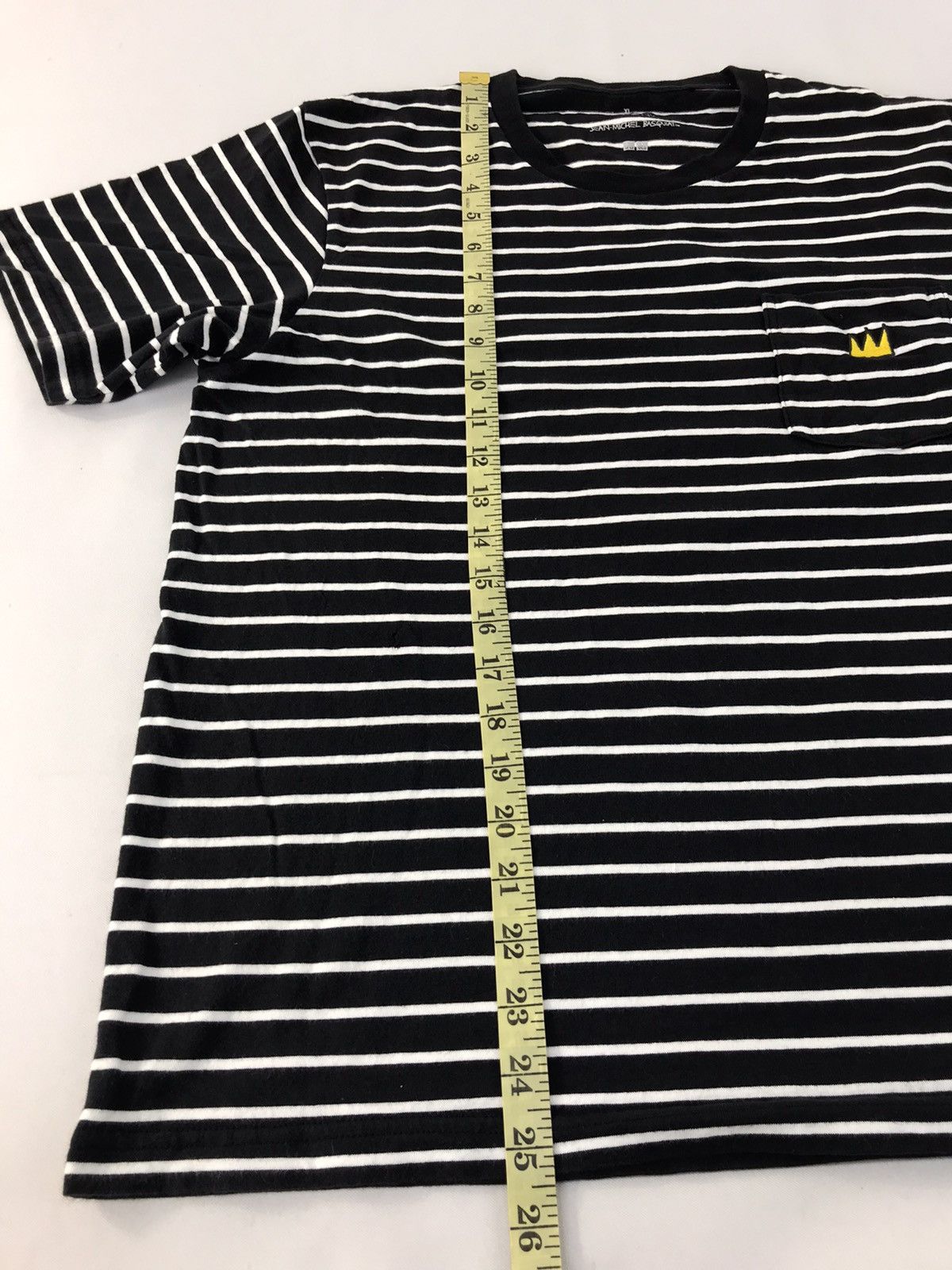 Designer × Jean-Michel Basquiat Jean Michel Basquiat Striped Crew Neck Tee T-shirt Size US M / EU 48-50 / 2 - 9 Thumbnail