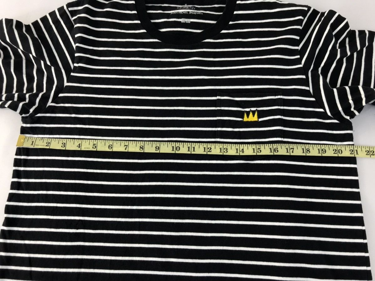 Designer × Jean-Michel Basquiat Jean Michel Basquiat Striped Crew Neck Tee T-shirt Size US M / EU 48-50 / 2 - 8 Thumbnail