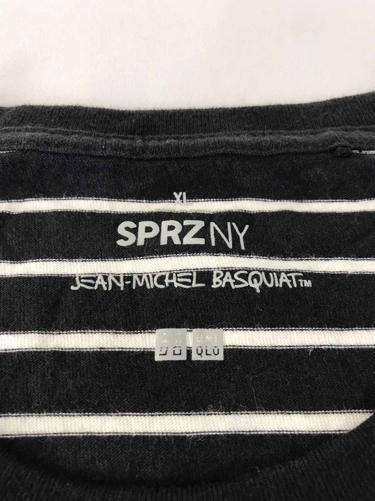 Designer × Jean-Michel Basquiat Jean Michel Basquiat Striped Crew Neck Tee T-shirt Size US M / EU 48-50 / 2 - 4 Thumbnail