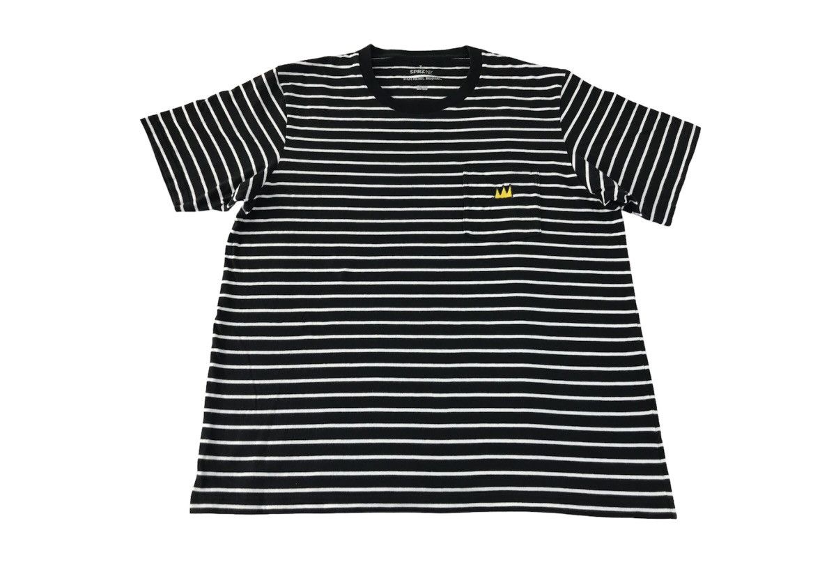 Designer × Jean-Michel Basquiat Jean Michel Basquiat Striped Crew Neck Tee T-shirt Size US M / EU 48-50 / 2 - 1 Thumbnail