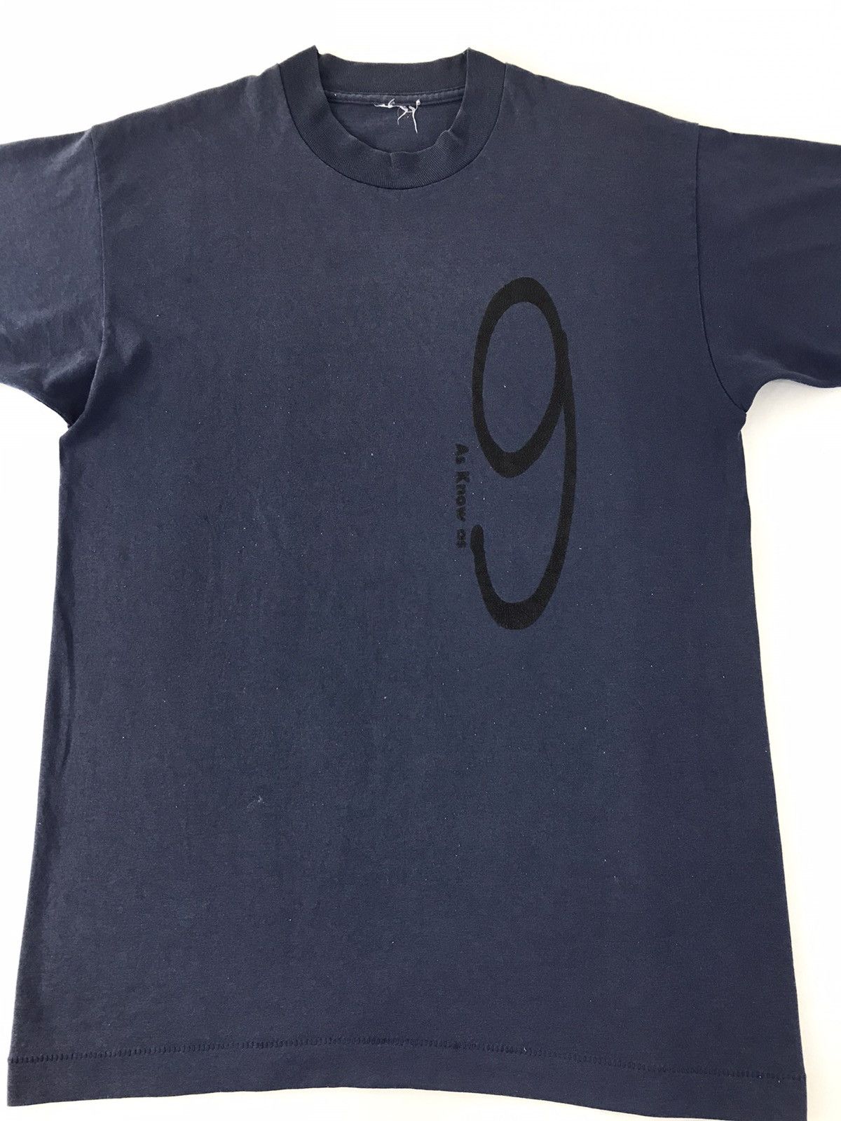 Japanese Brand × Vintage 90s Japanese Brand As Know As 9 Big Logo Printed Tee Size US M / EU 48-50 / 2 - 3 Thumbnail