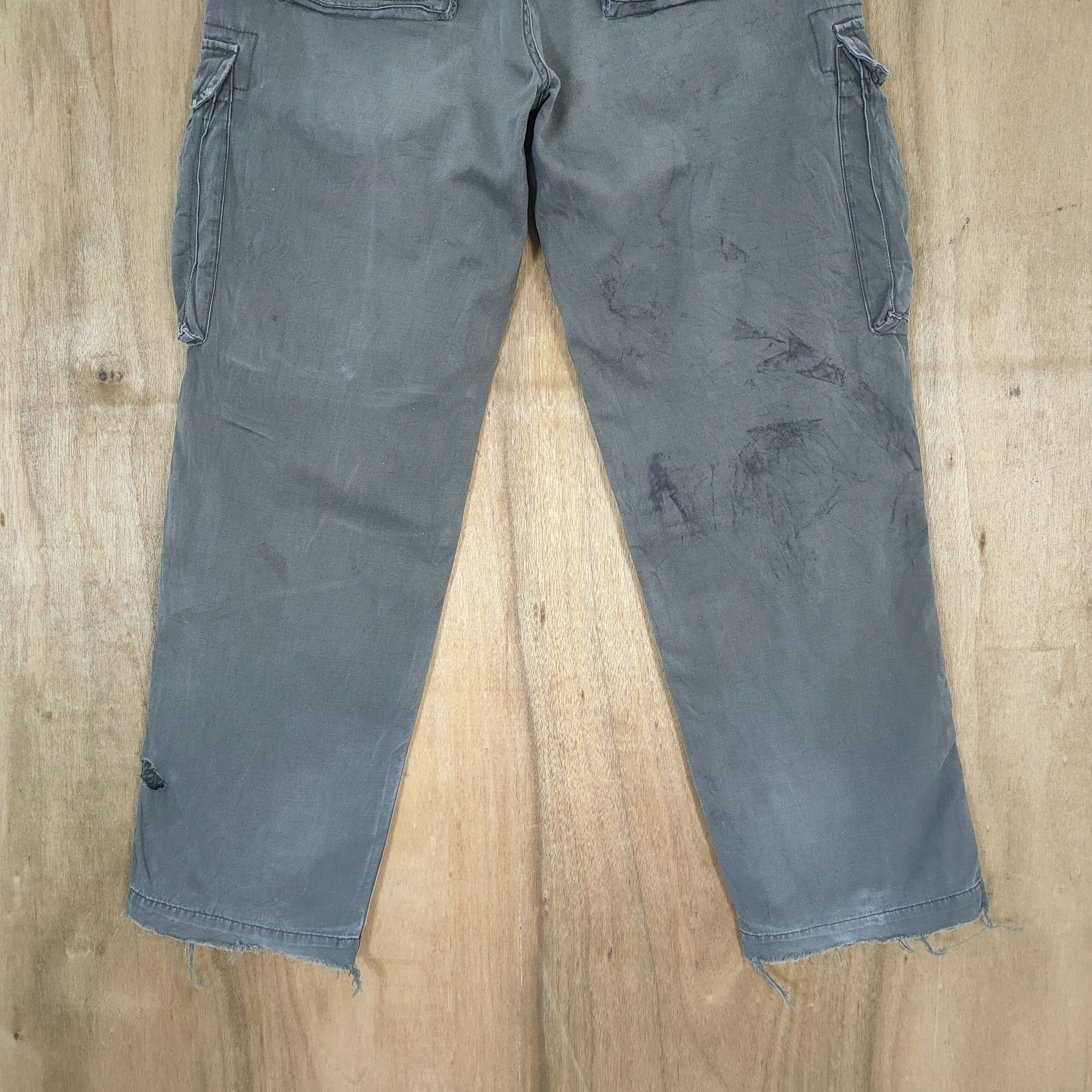 Japanese Brand VINTAGE RCC FADED DISTRESSED CARGO PANTS Size US 32 / EU 48 - 11 Thumbnail