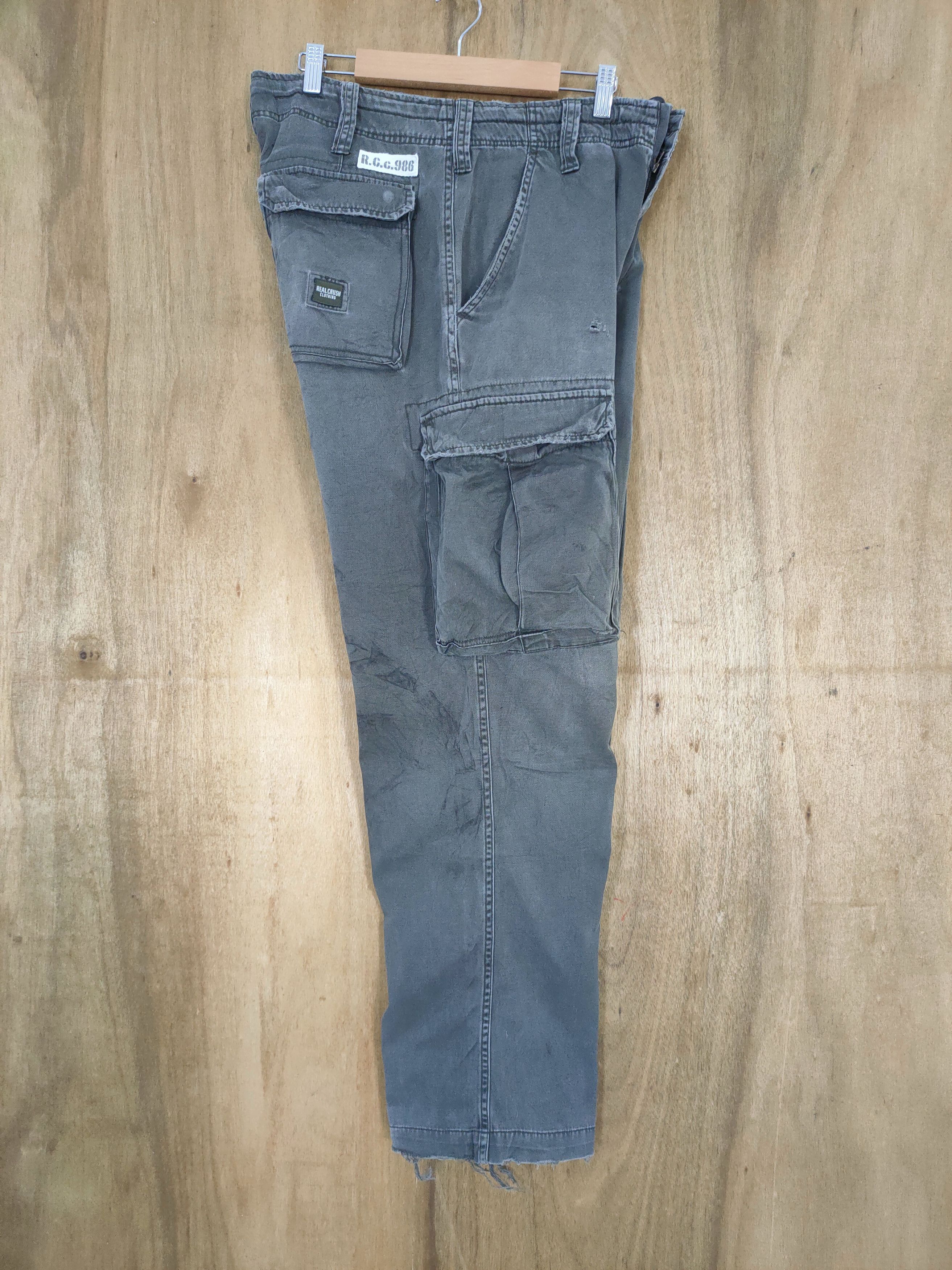 Japanese Brand VINTAGE RCC FADED DISTRESSED CARGO PANTS Size US 32 / EU 48 - 15 Thumbnail