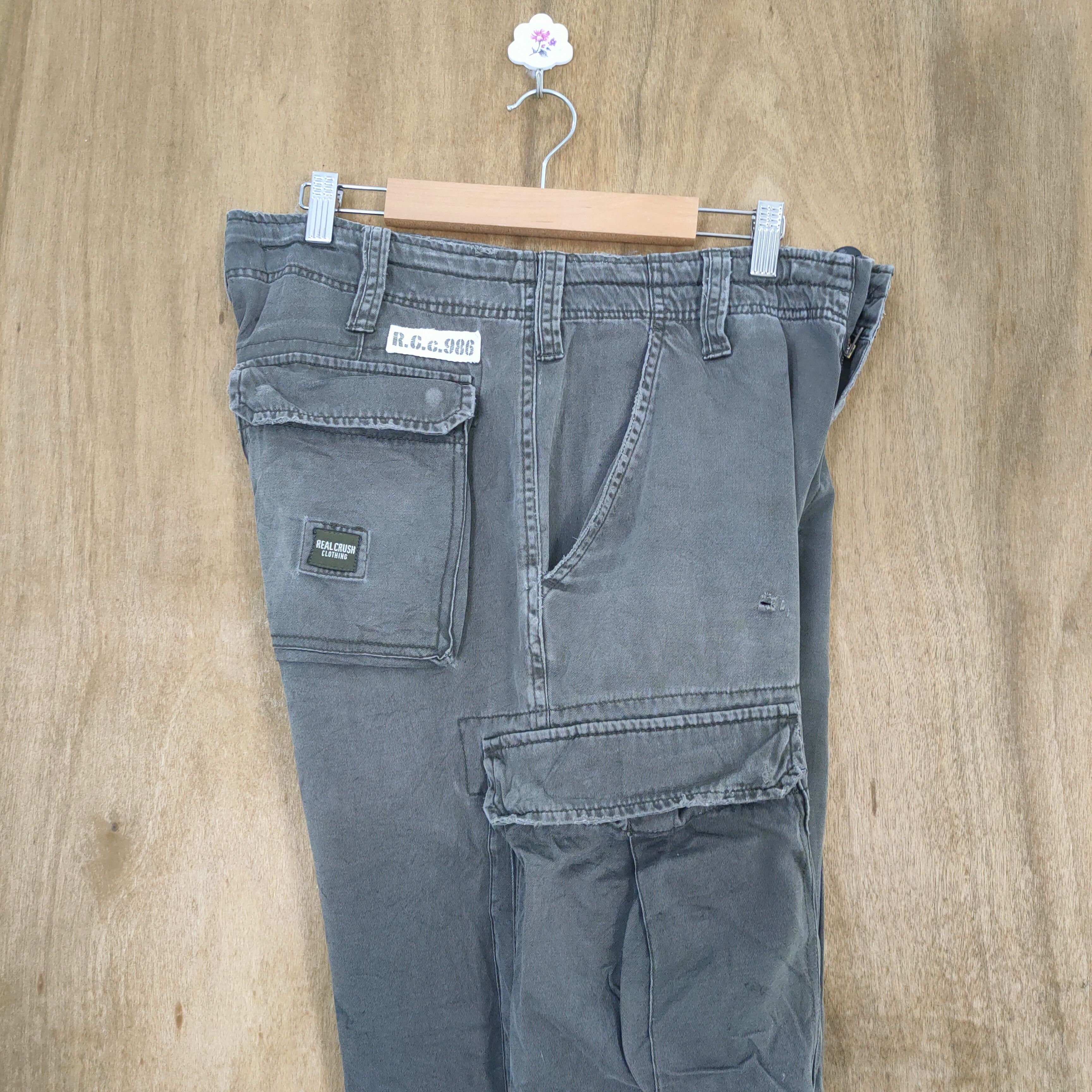 Japanese Brand VINTAGE RCC FADED DISTRESSED CARGO PANTS Size US 32 / EU 48 - 16 Thumbnail