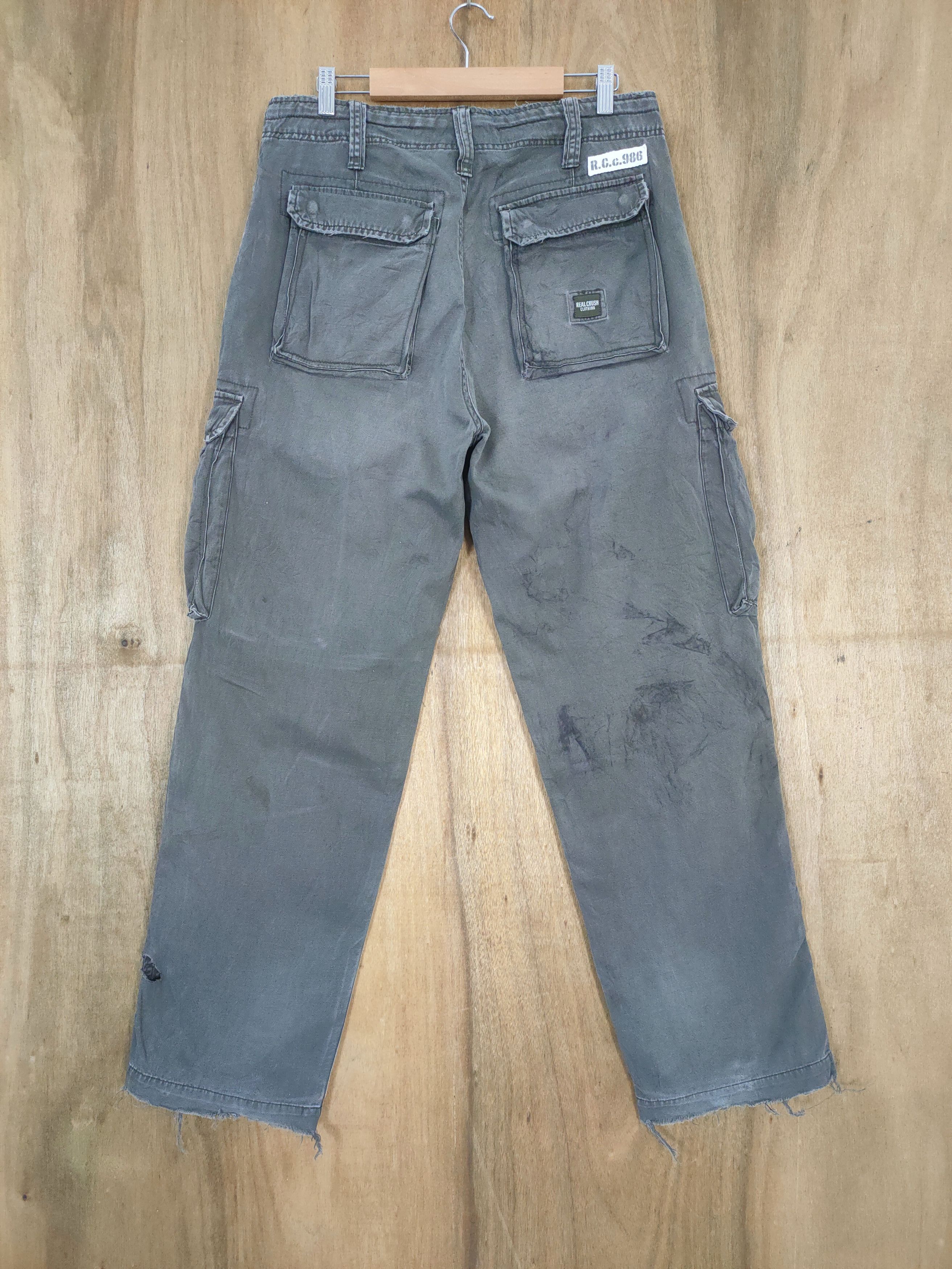Japanese Brand VINTAGE RCC FADED DISTRESSED CARGO PANTS Size US 32 / EU 48 - 9 Thumbnail