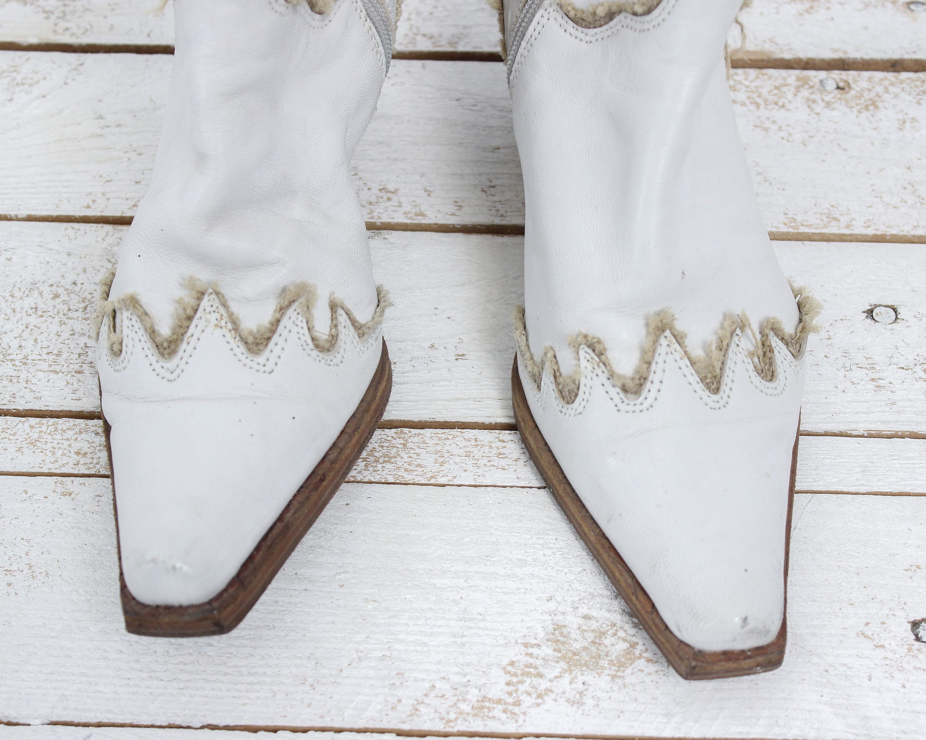 Cowboy Equipment × Vintage × Western Rise Cowboy EU 36 Leather US 5 Boots Shoes Heels Western UK 3 Size US 5.5 / IT 35.5 - 5 Thumbnail
