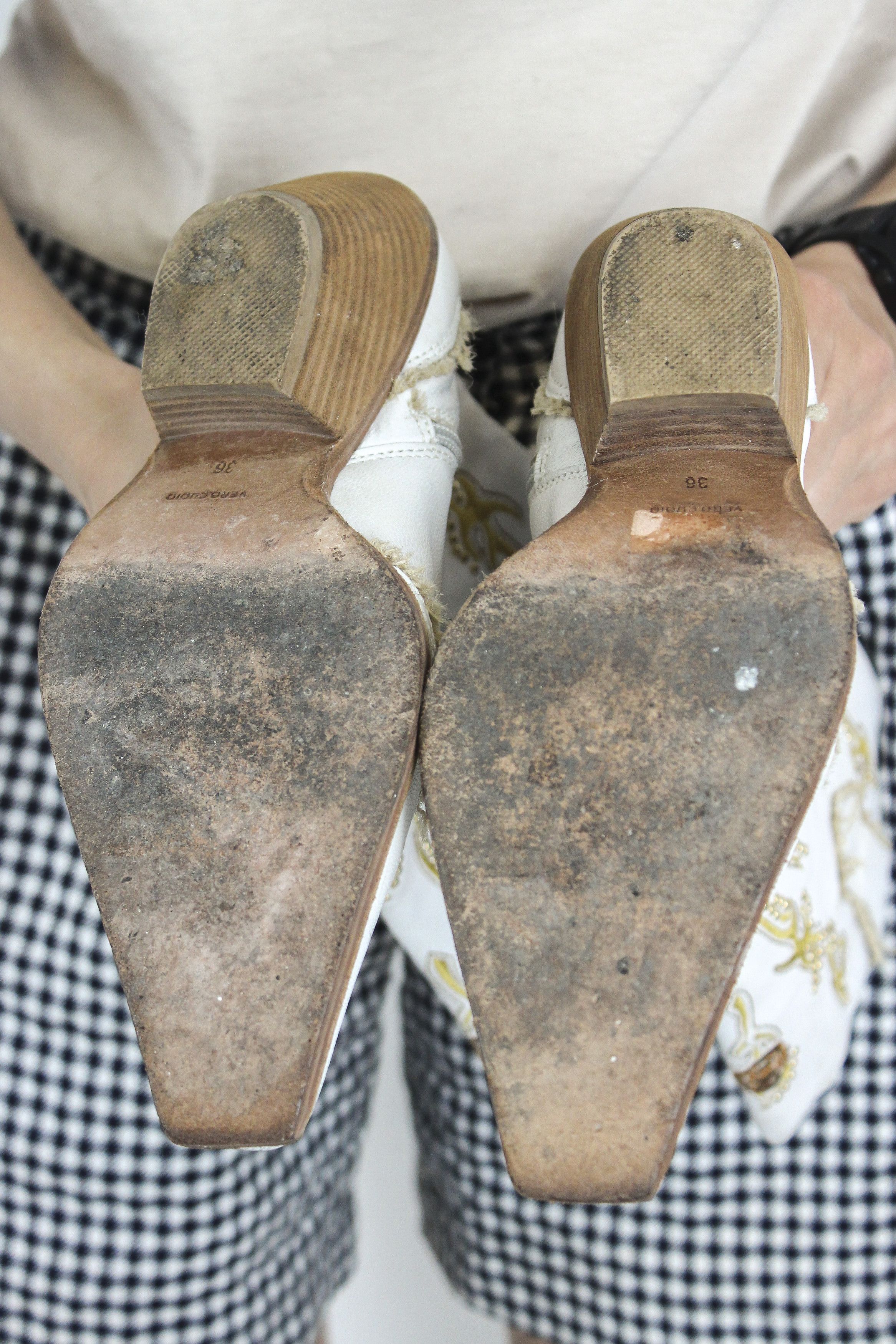 Cowboy Equipment × Vintage × Western Rise Cowboy EU 36 Leather US 5 Boots Shoes Heels Western UK 3 Size US 5.5 / IT 35.5 - 10 Thumbnail