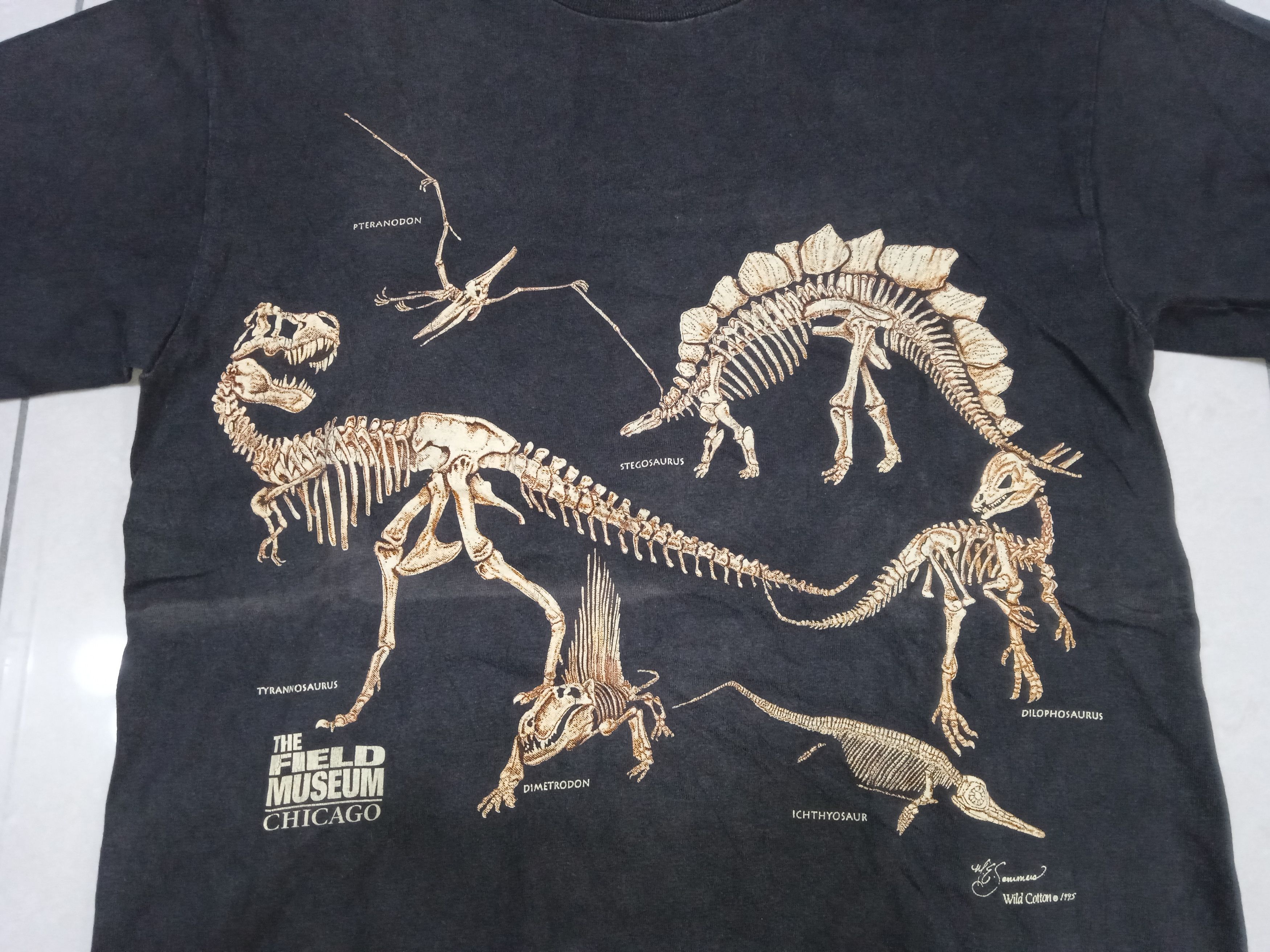 Vintage Vintage 90s Dinosaurs Field Museum Chicago T-Shirt Size US M / EU 48-50 / 2 - 3 Thumbnail