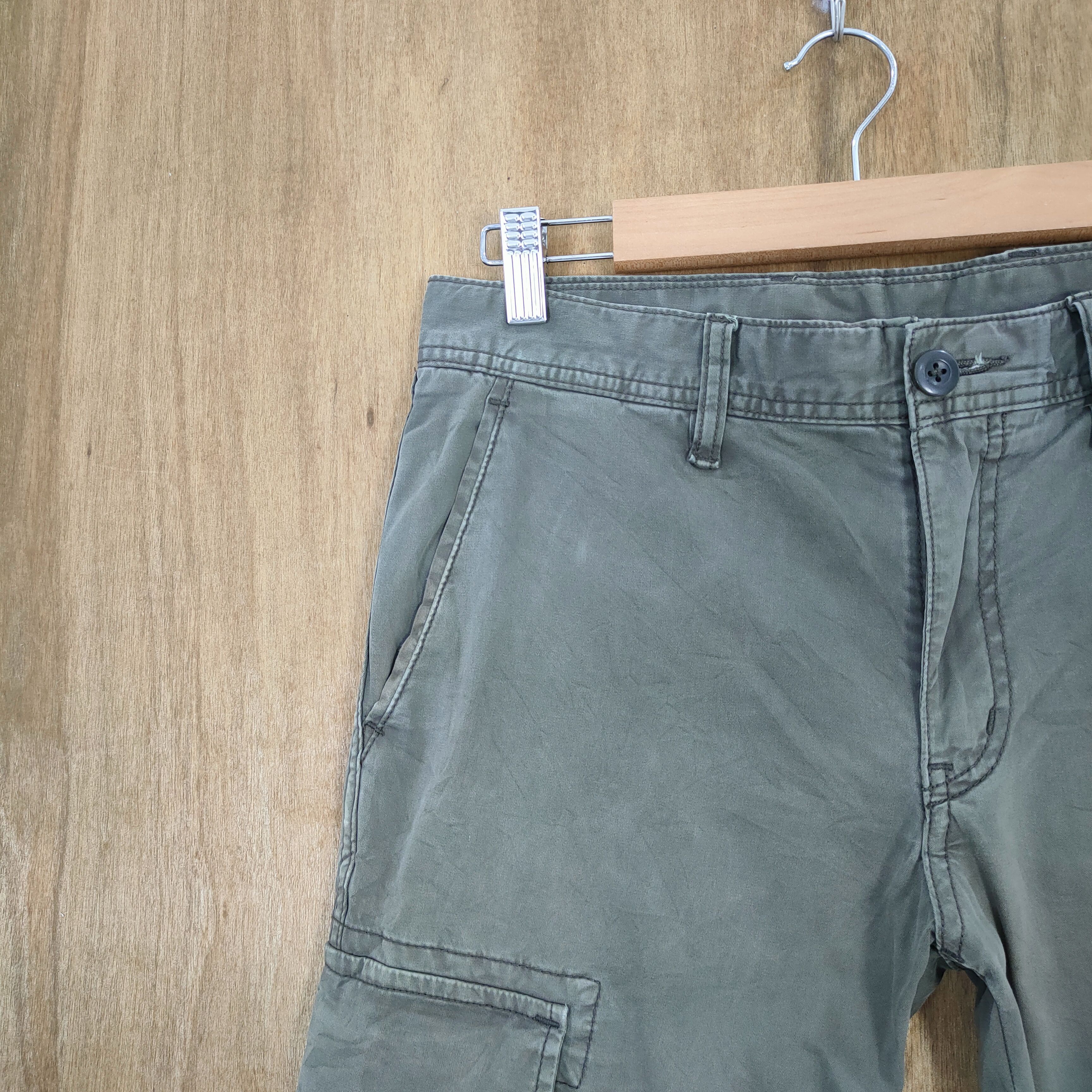 Japanese Brand VINTAGE JAPANESE BRAND FADED GREEN SKINNY CARGO PANTS Size US 30 / EU 46 - 3 Thumbnail