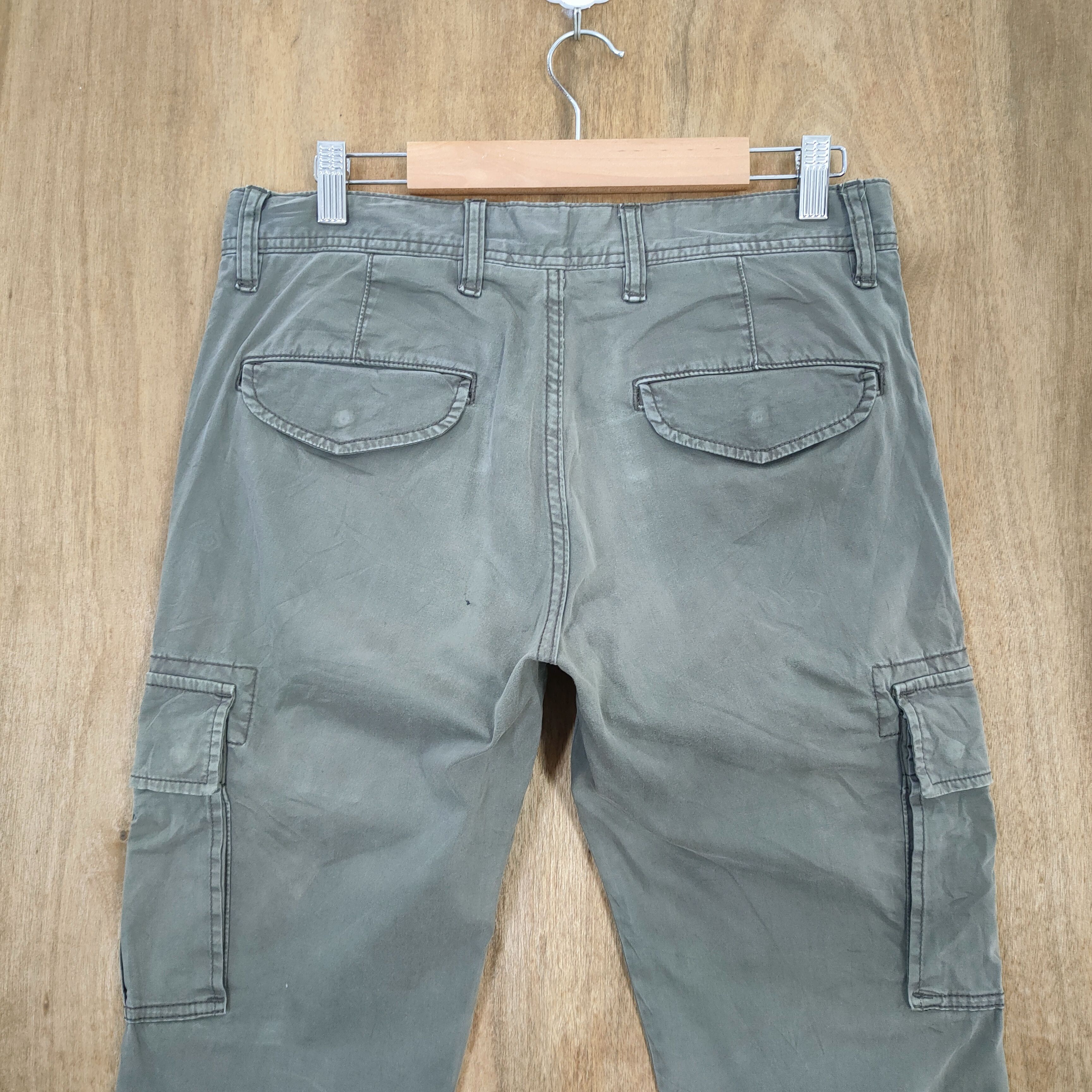 Japanese Brand VINTAGE JAPANESE BRAND FADED GREEN SKINNY CARGO PANTS Size US 30 / EU 46 - 6 Thumbnail