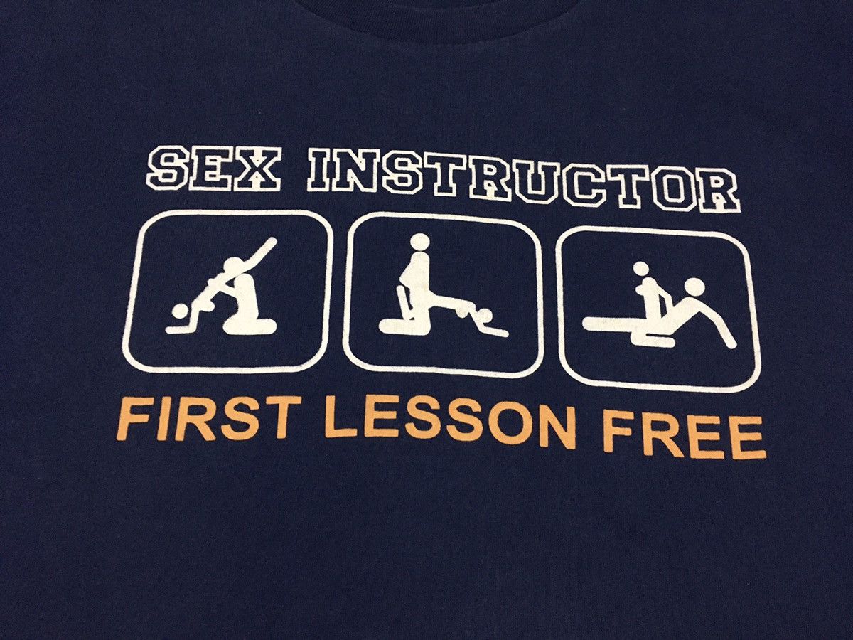 Japanese Brand Sex Instructor T Shirt Sex Nude 18sx Logo Size US L / EU 52-54 / 3 - 2 Thumbnail