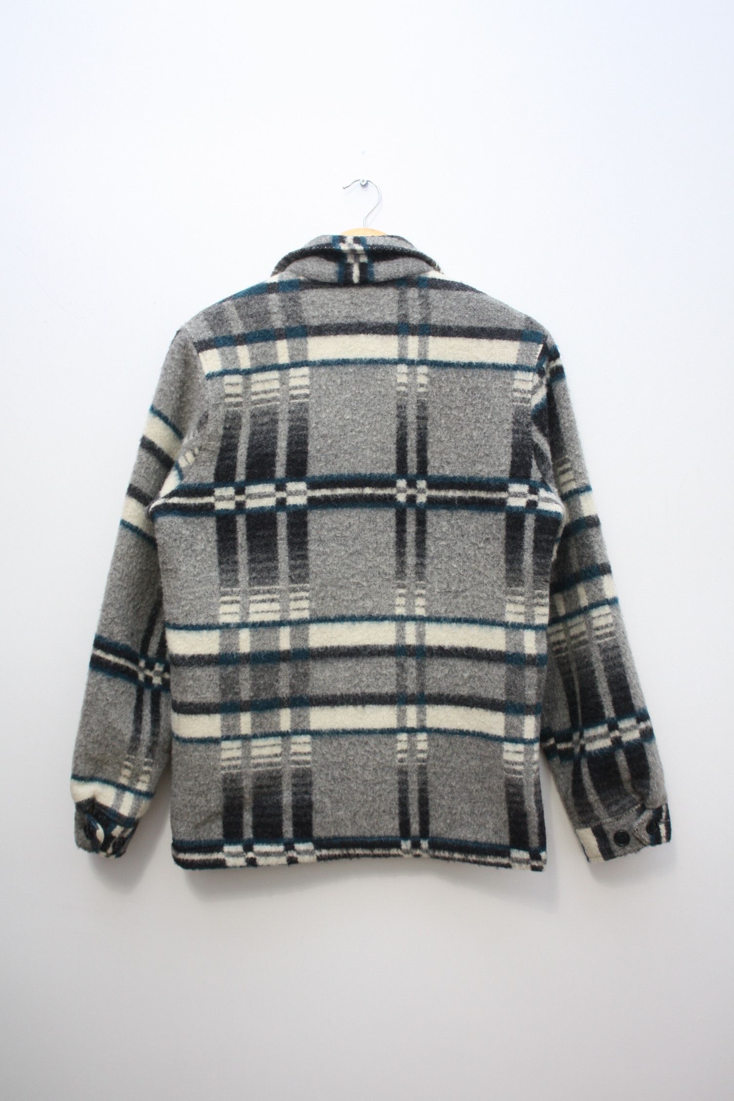 Woolrich Woolen Mills Woolrich Vintage Gray Wool Checkered Overshirt Size US S / EU 44-46 / 1 - 3 Thumbnail