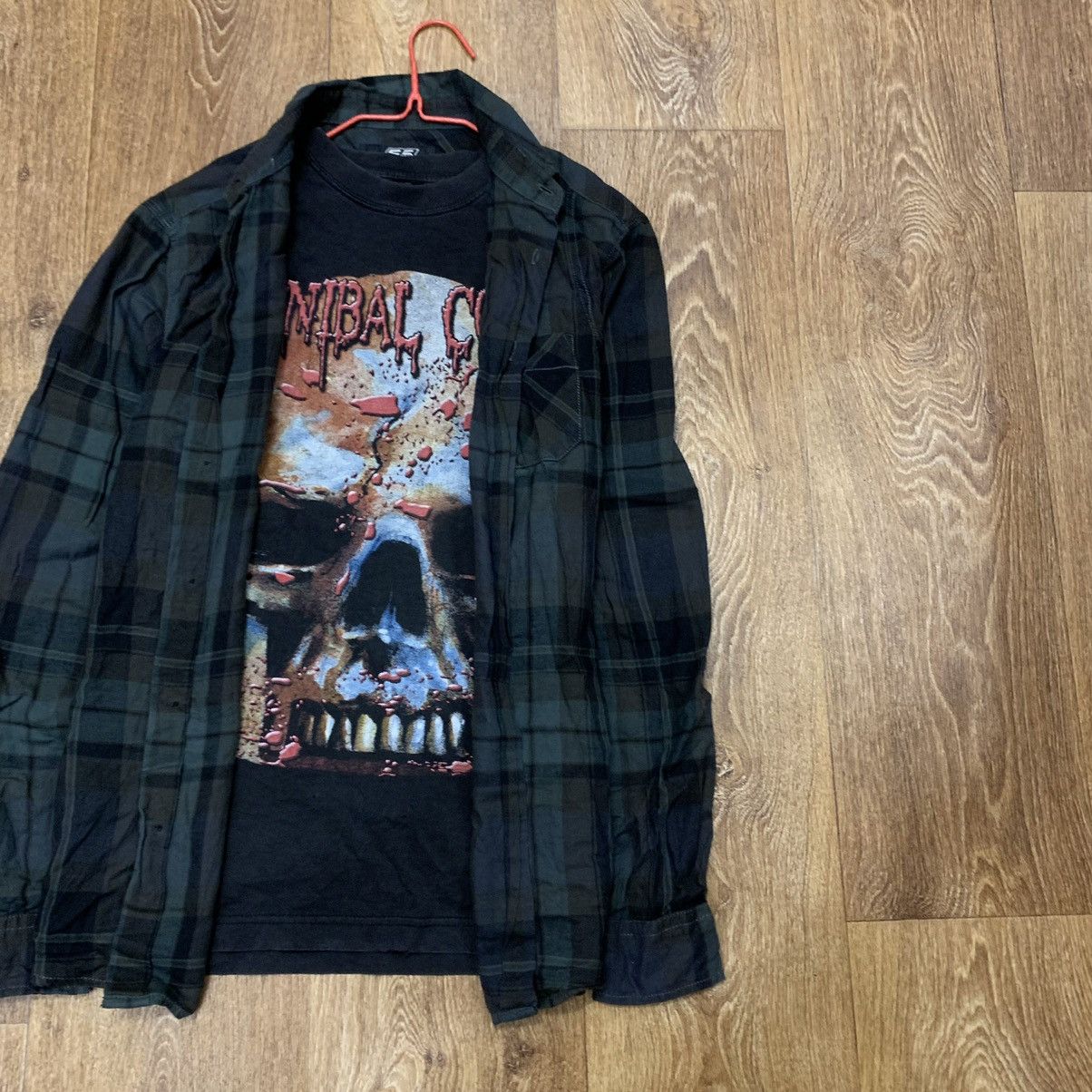 Vintage Vintage Y2K Checkered Shirt Graphic Tee Grunge Skate Baggy M Size US M / EU 48-50 / 2 - 2 Thumbnail
