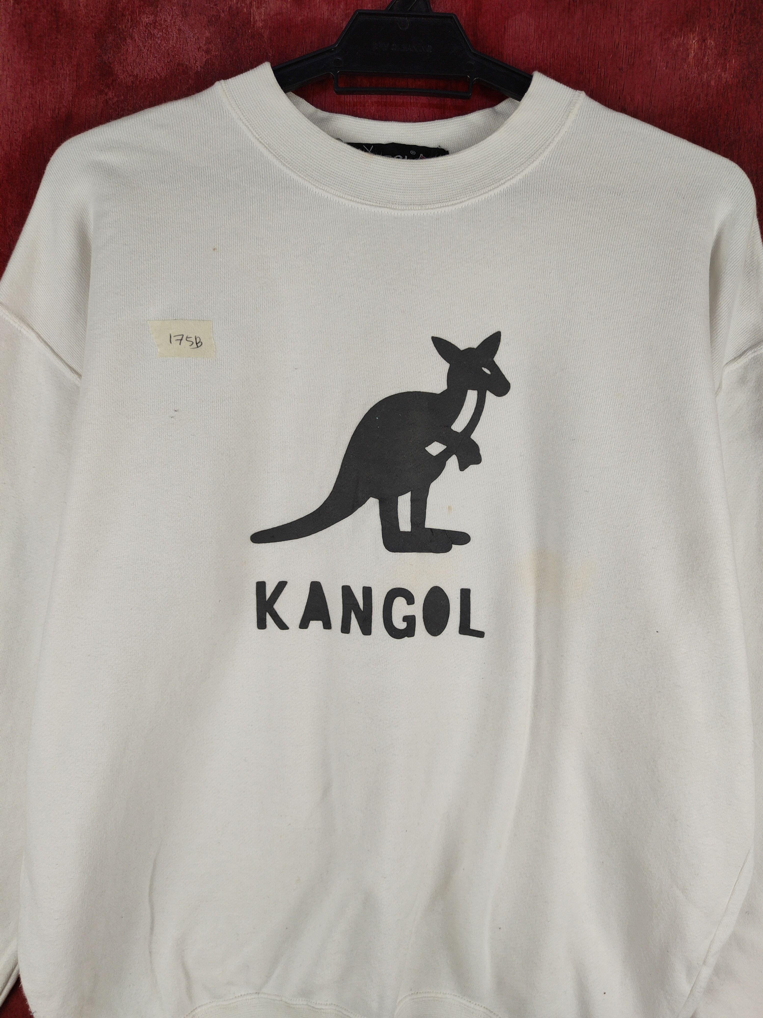 Japanese Brand Kangol vintage White Sweatshirt #175B Size US M / EU 48-50 / 2 - 2 Thumbnail