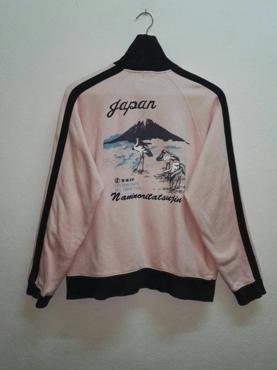 Japanese Brand Vintage🔥 Japan design Sukajan style big Logo Print Size US M / EU 48-50 / 2 - 1 Thumbnail
