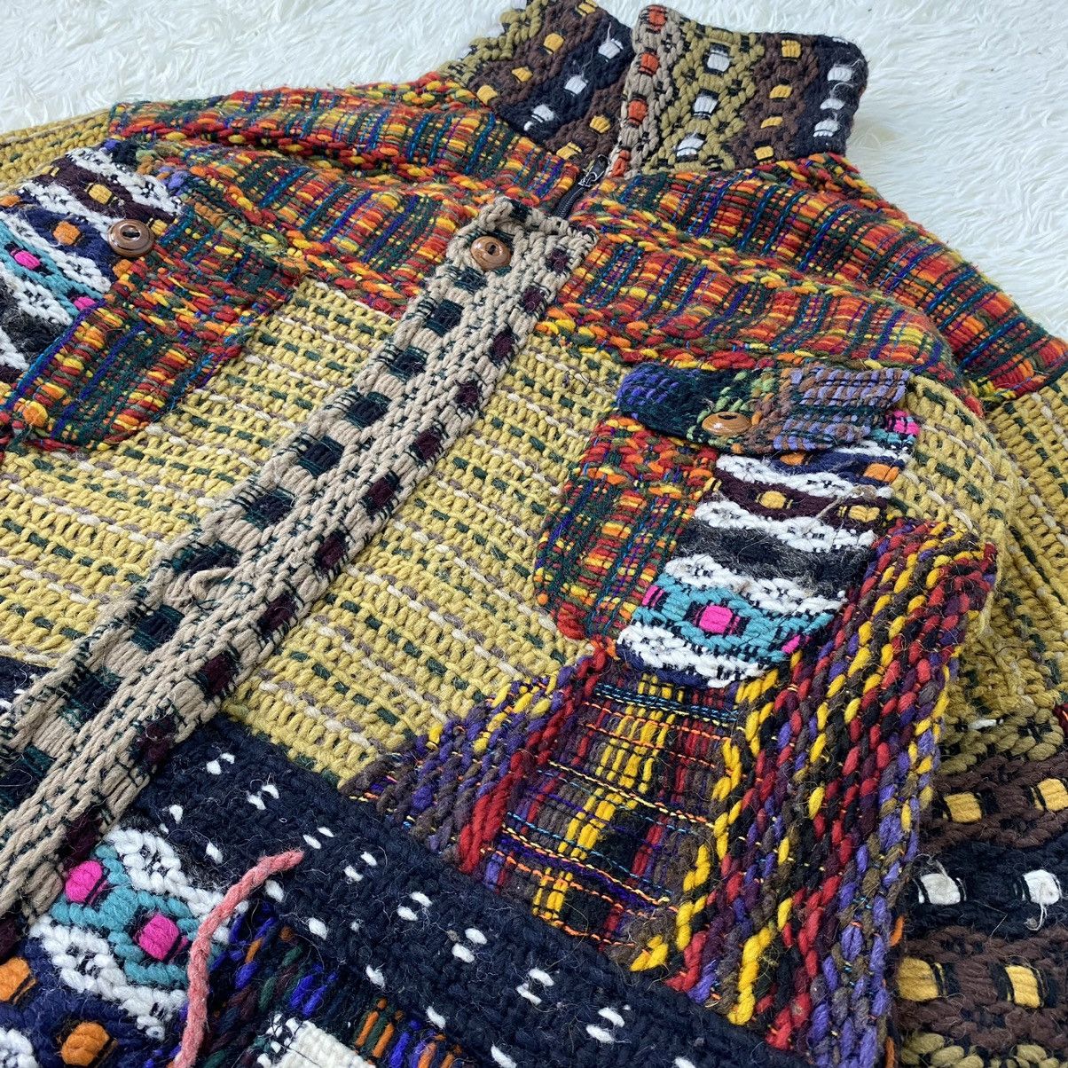 Japanese Brand LOS ANDES HANDMADE KNITTED RETRO ETHNIC STYLE Size US M / EU 48-50 / 2 - 7 Thumbnail