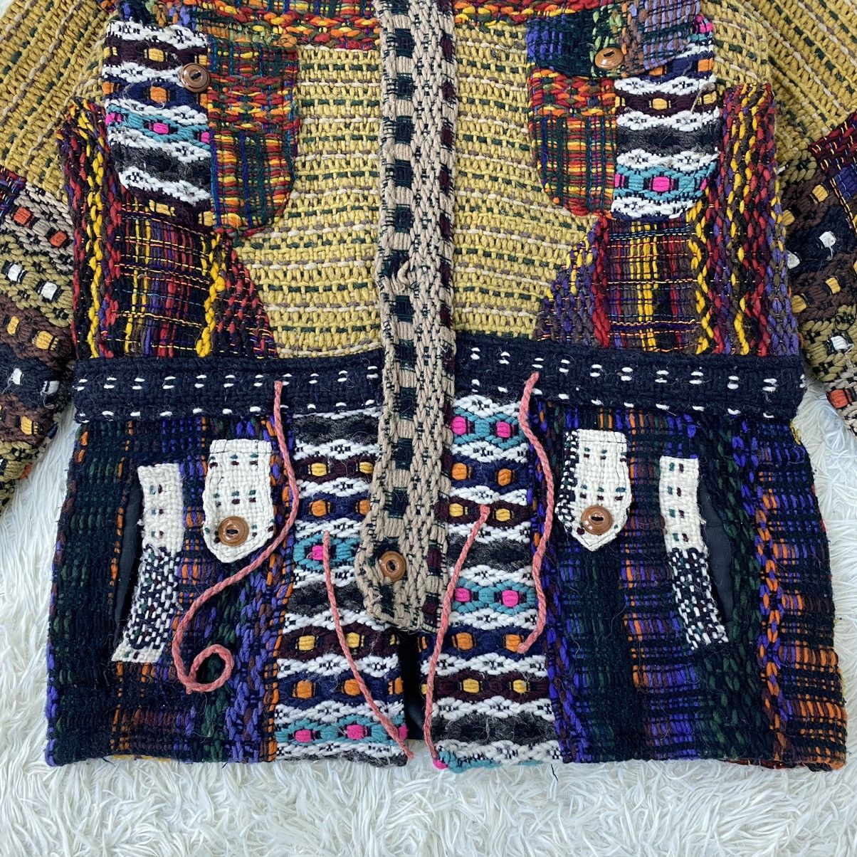 Japanese Brand LOS ANDES HANDMADE KNITTED RETRO ETHNIC STYLE Size US M / EU 48-50 / 2 - 5 Thumbnail