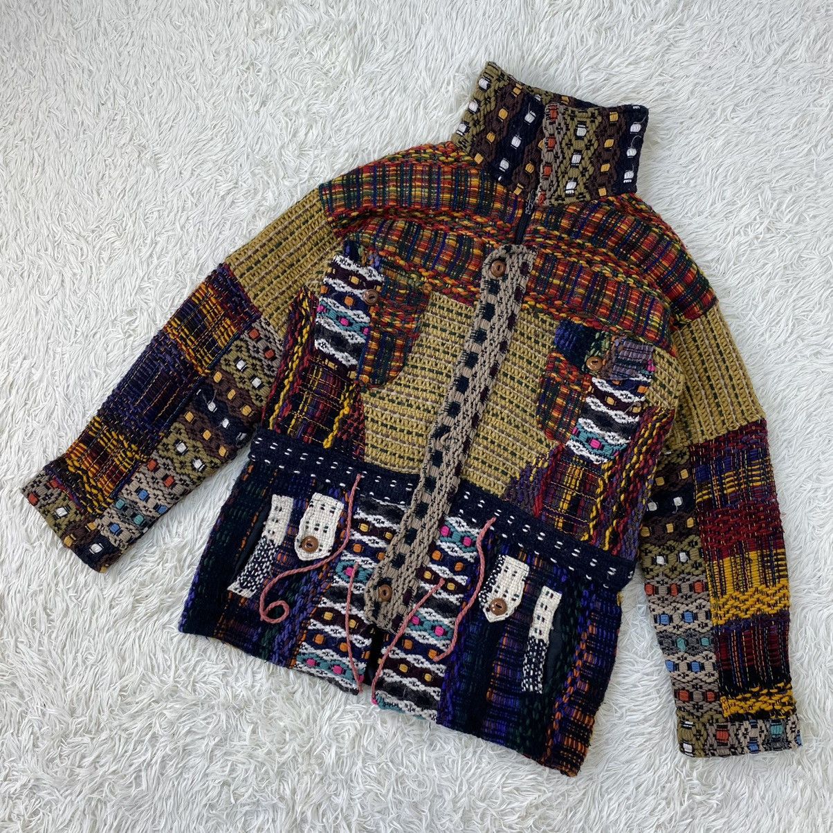 Japanese Brand LOS ANDES HANDMADE KNITTED RETRO ETHNIC STYLE Size US M / EU 48-50 / 2 - 4 Thumbnail