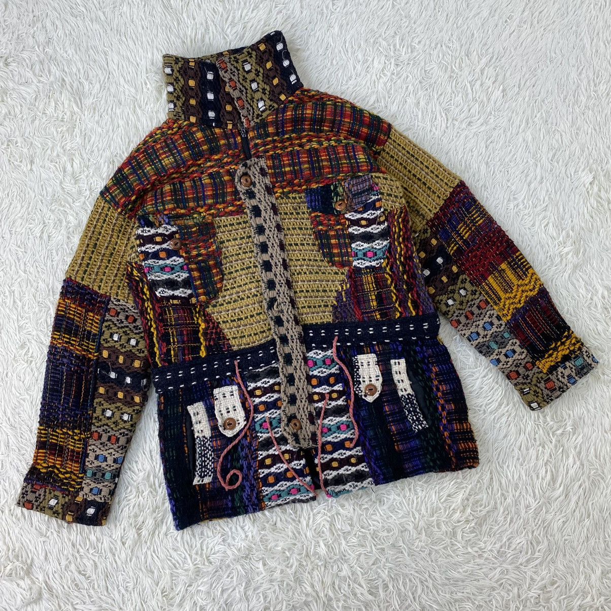 Japanese Brand LOS ANDES HANDMADE KNITTED RETRO ETHNIC STYLE Size US M / EU 48-50 / 2 - 3 Thumbnail