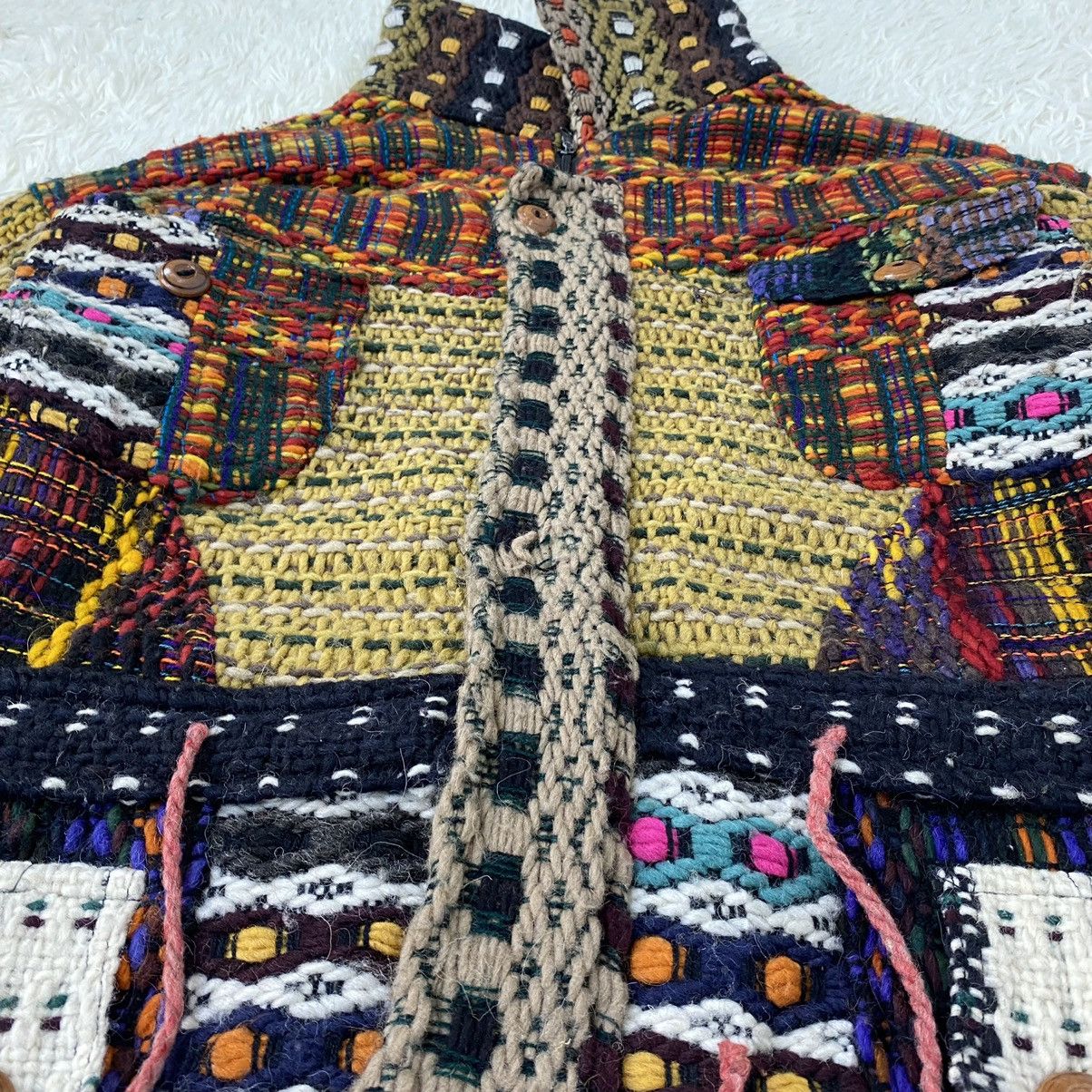 Japanese Brand LOS ANDES HANDMADE KNITTED RETRO ETHNIC STYLE Size US M / EU 48-50 / 2 - 8 Thumbnail