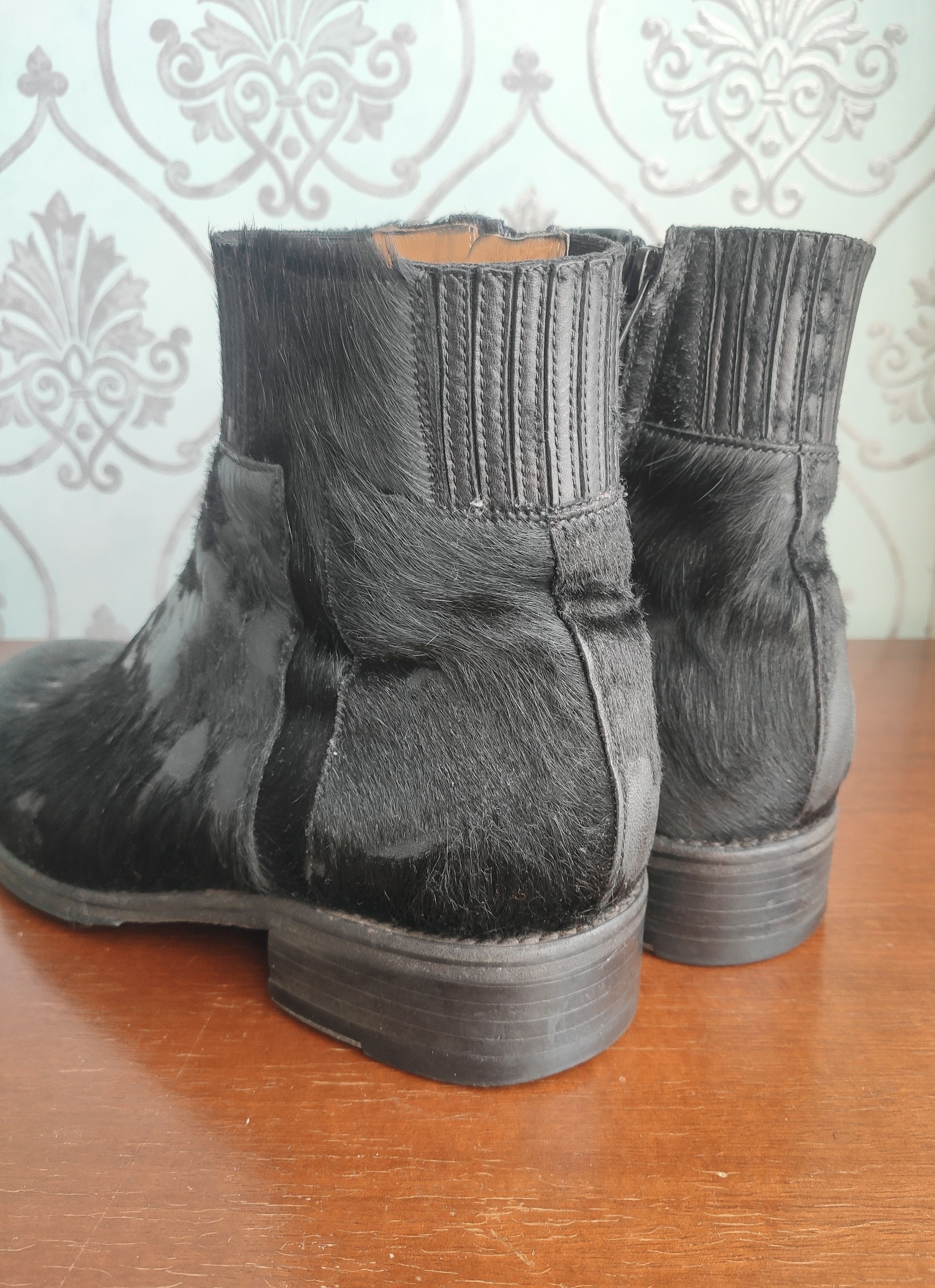Jean Baptiste Rautureau Horse leather boots.Like Saint Laurent or Celine Size US 9 / EU 42 - 4 Thumbnail