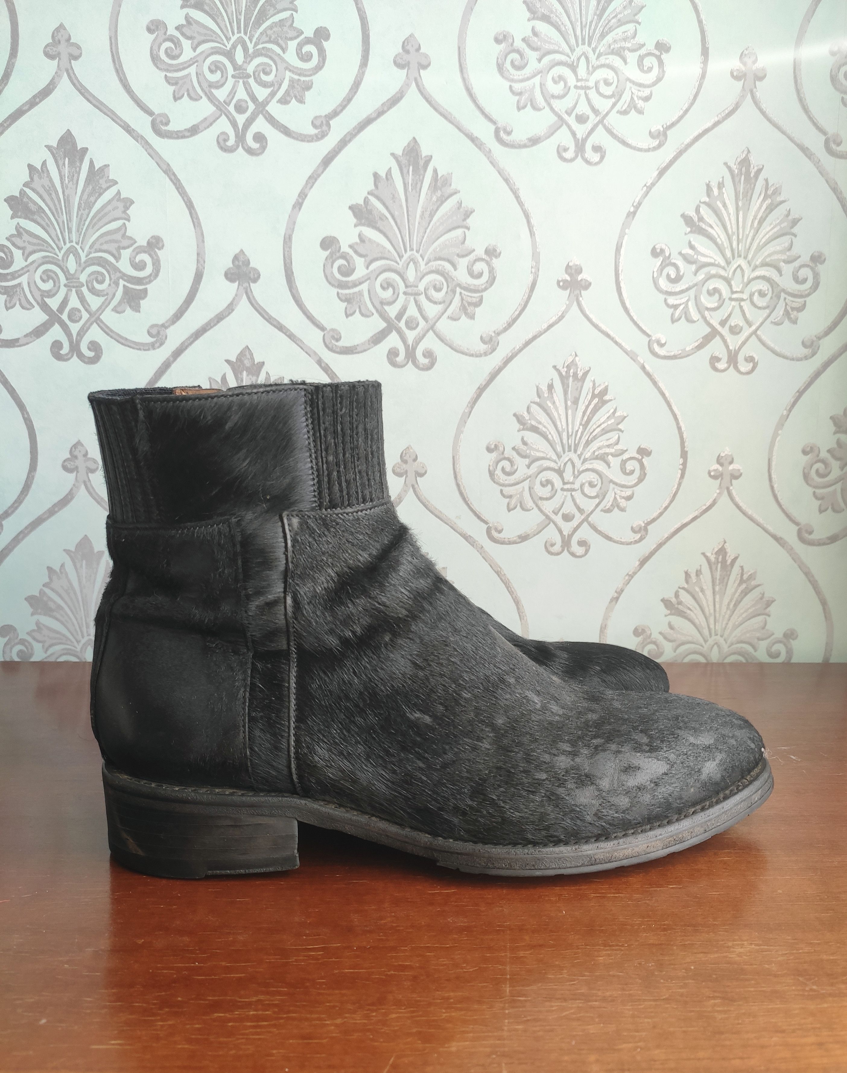 Jean Baptiste Rautureau Horse leather boots.Like Saint Laurent or Celine Size US 9 / EU 42 - 2 Thumbnail