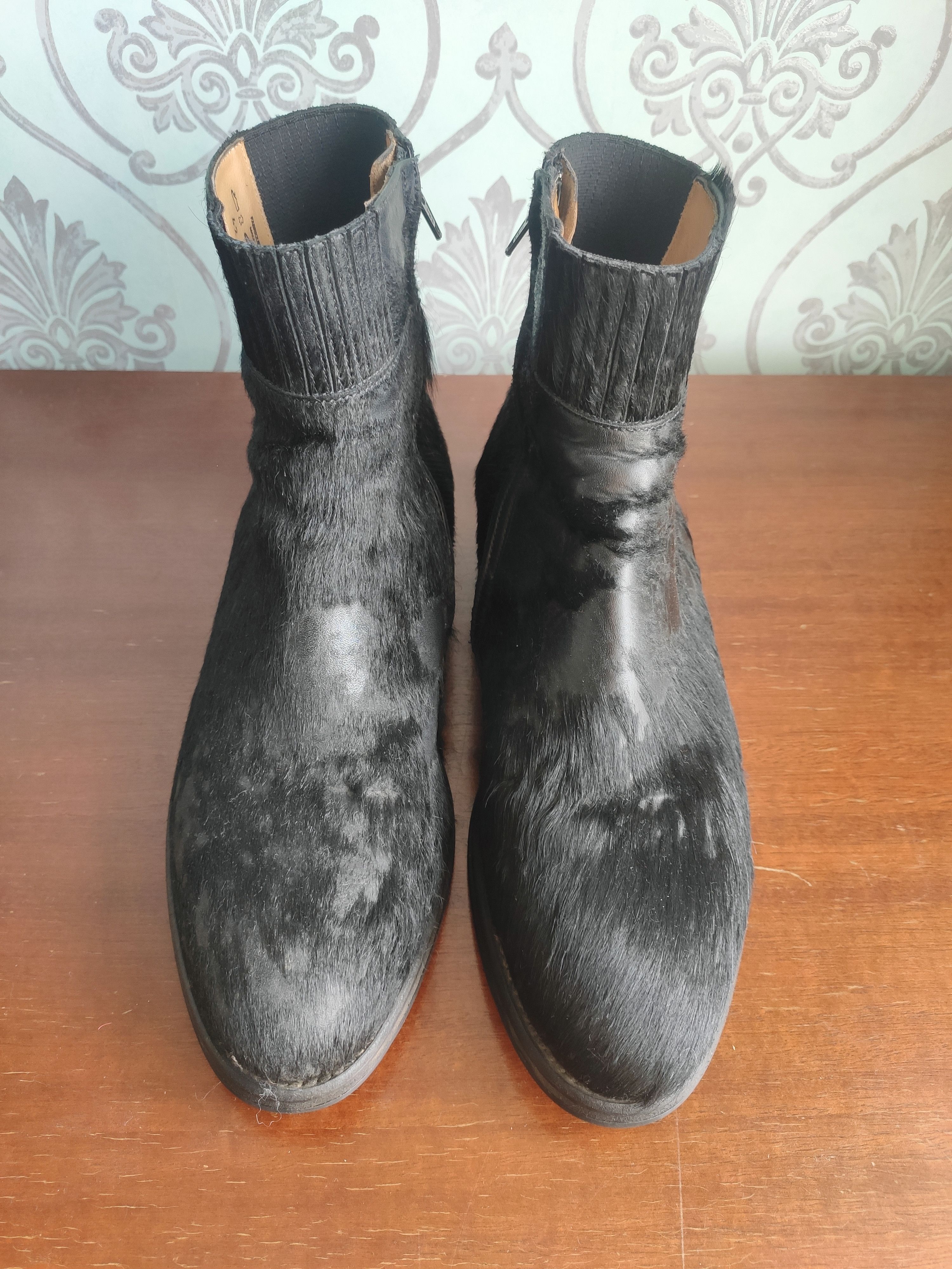 Jean Baptiste Rautureau Horse leather boots.Like Saint Laurent or Celine Size US 9 / EU 42 - 5 Thumbnail